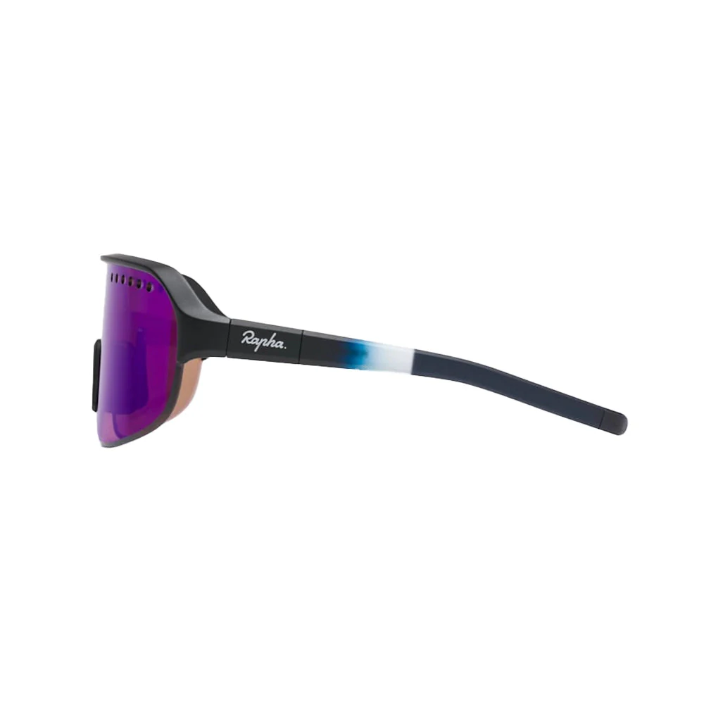 RAPHA Explore Glasses - DNX Dark Navy/Purple Green Lens - Image 2