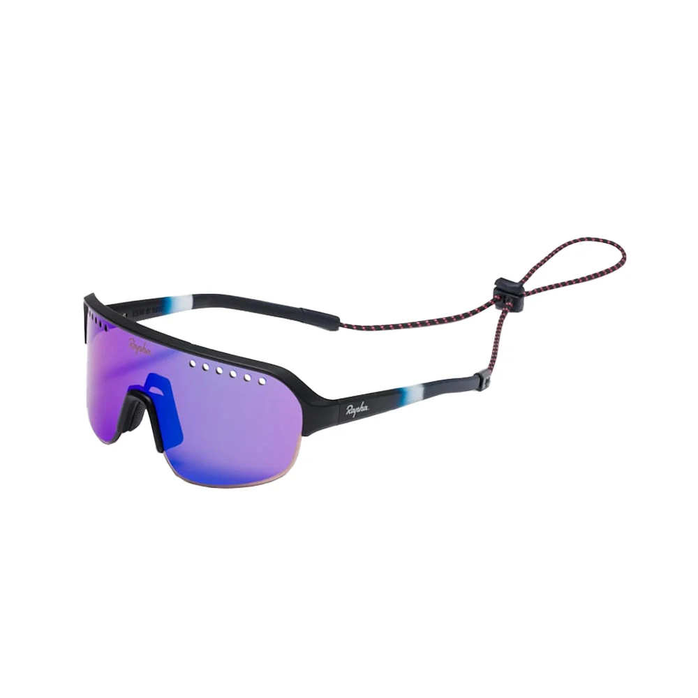 RAPHA Explore Glasses - DNX Dark Navy/Purple Green Lens - Image 3