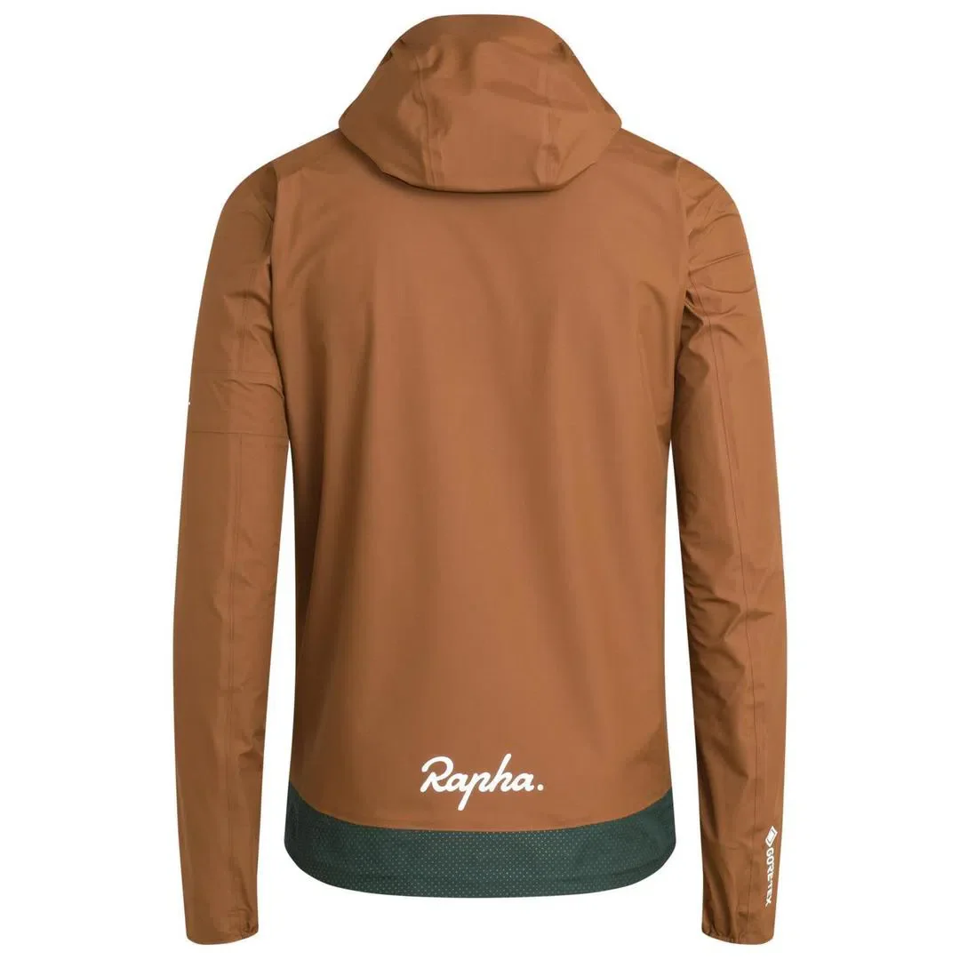 RAPHA Explore Hooded GORE TEX Pullover - Brown/Green - Image 3