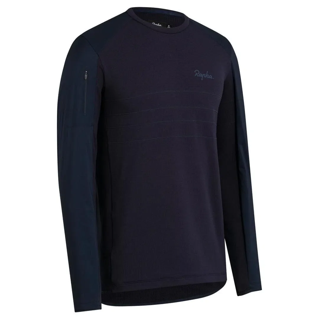 RAPHA Explore Long Sleeve Pullover - DNY Navy - Image 3