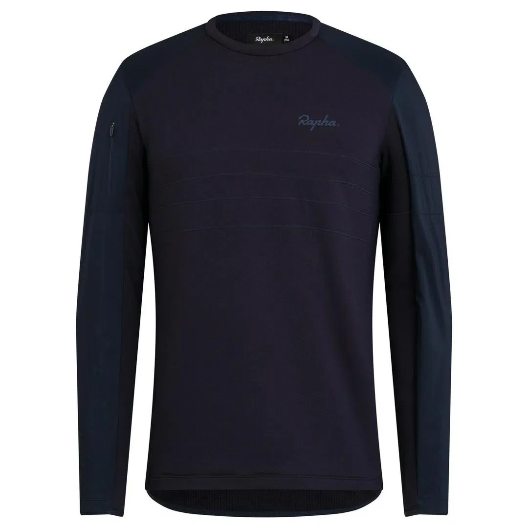 RAPHA Explore Long Sleeve Pullover - DNY Navy - Image 4