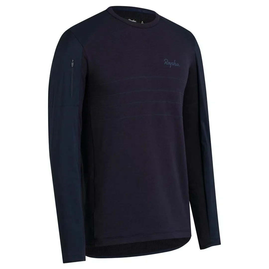 RAPHA Explore Long Sleeve Pullover - DNY Navy - Image 6