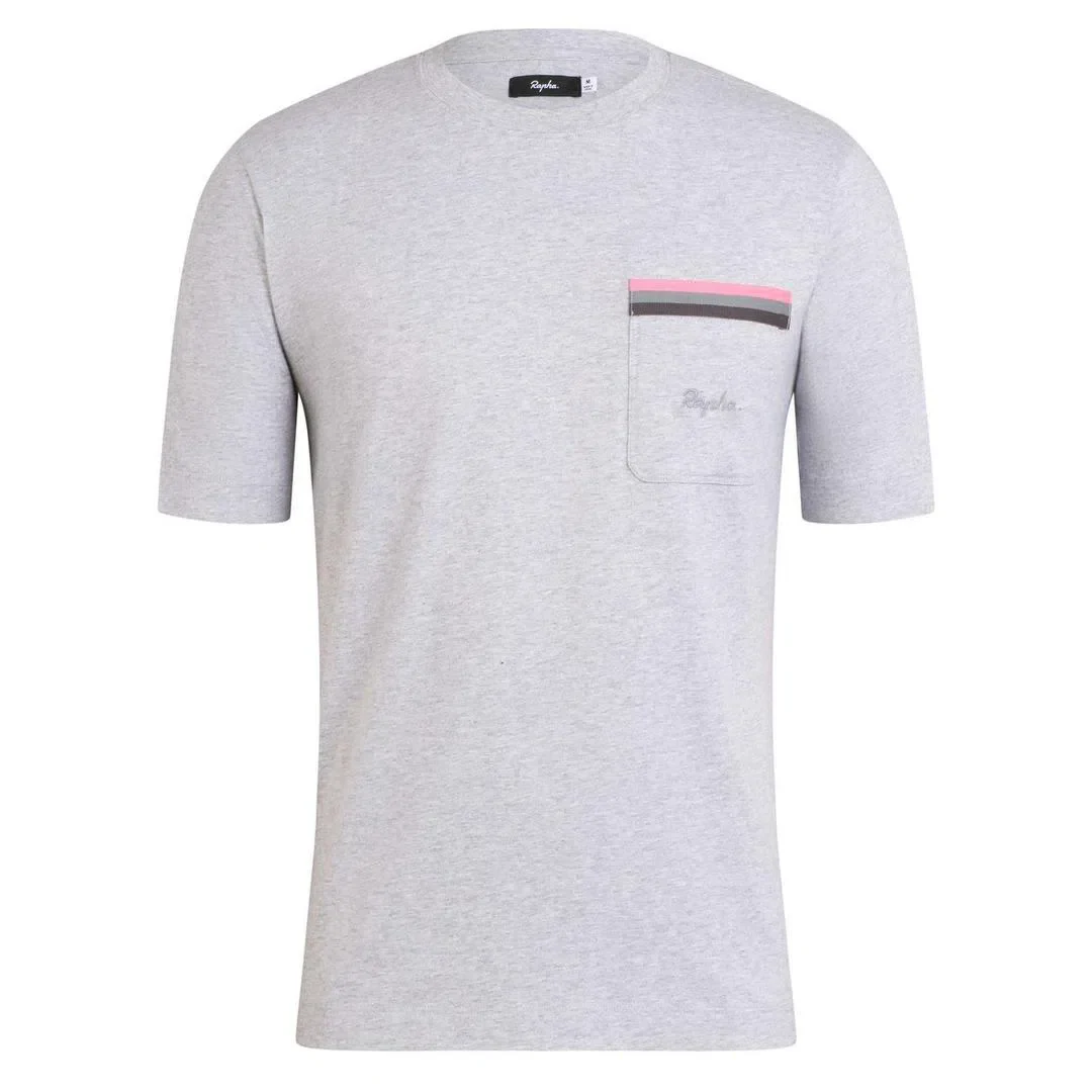 RAPHA Logo Pocket Tshirt - GRY Grey - Image 3
