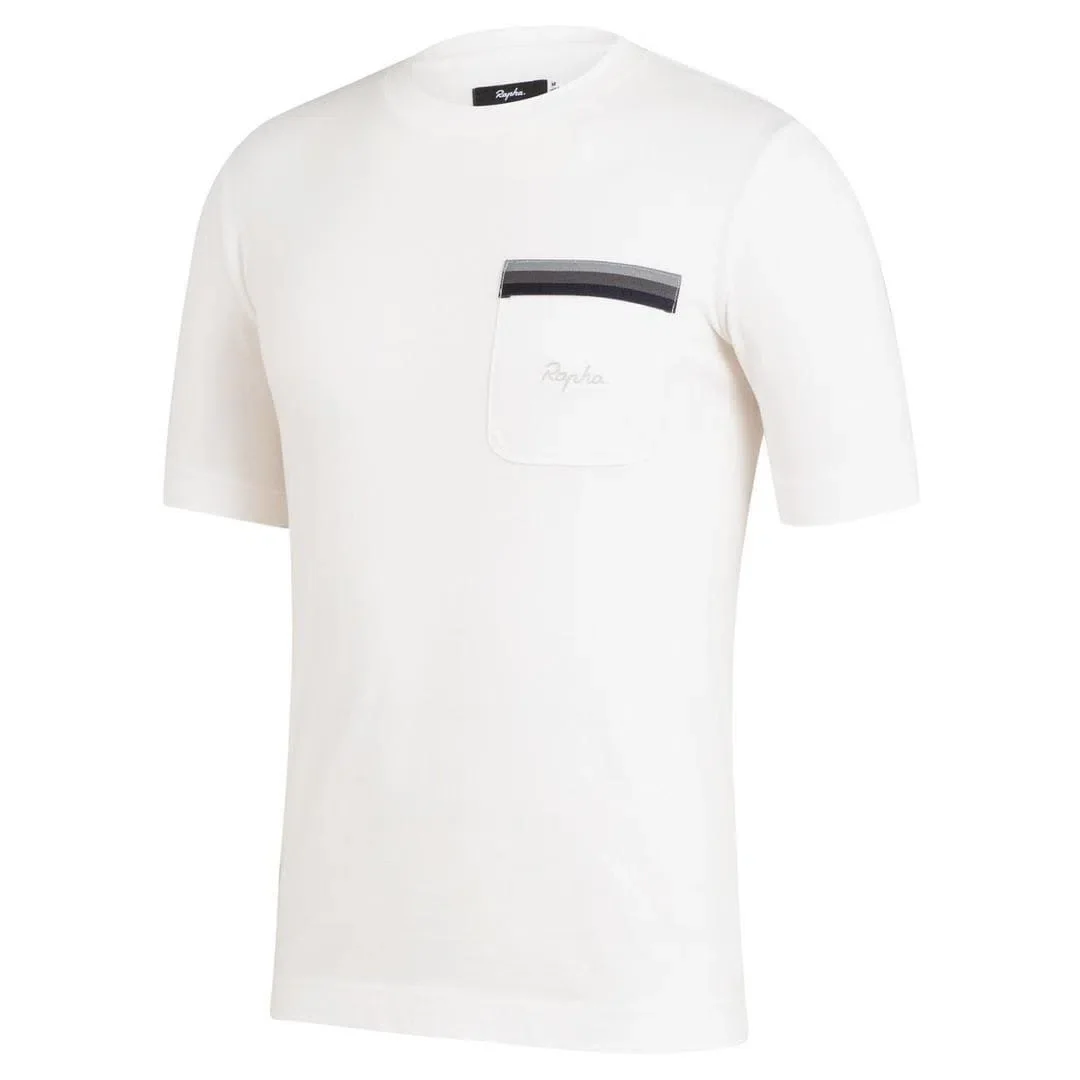RAPHA Logo Pocket Tshirt - WHT White - Image 3