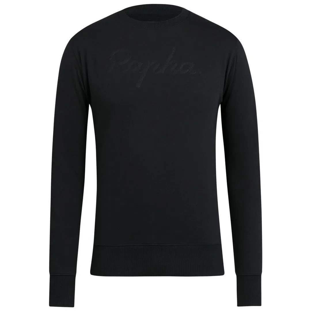 RAPHA Logo Sweatshirt -  Black/Black - Image 3