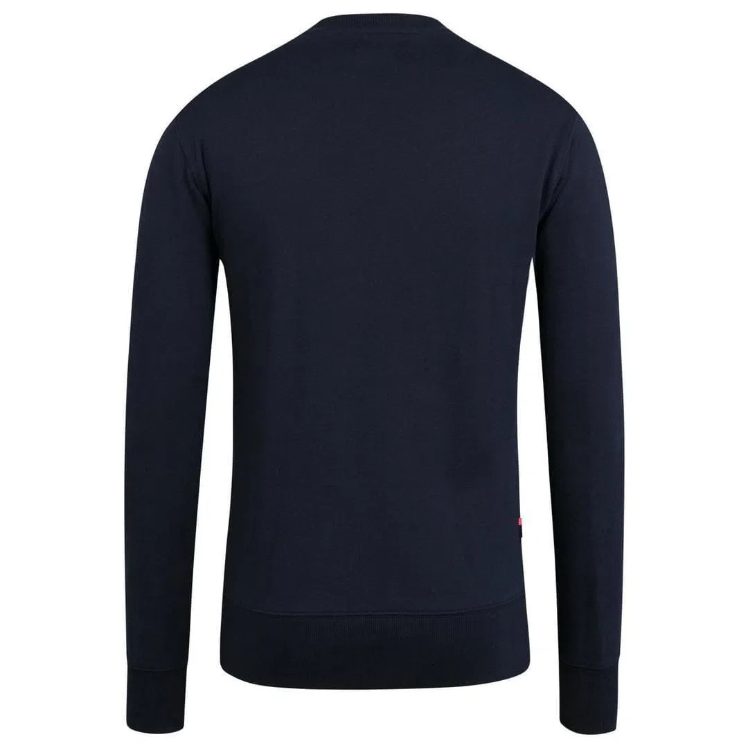 RAPHA Logo Sweatshirt AW23 - DNP Dark Navy/High-Vis Pink - Image 3