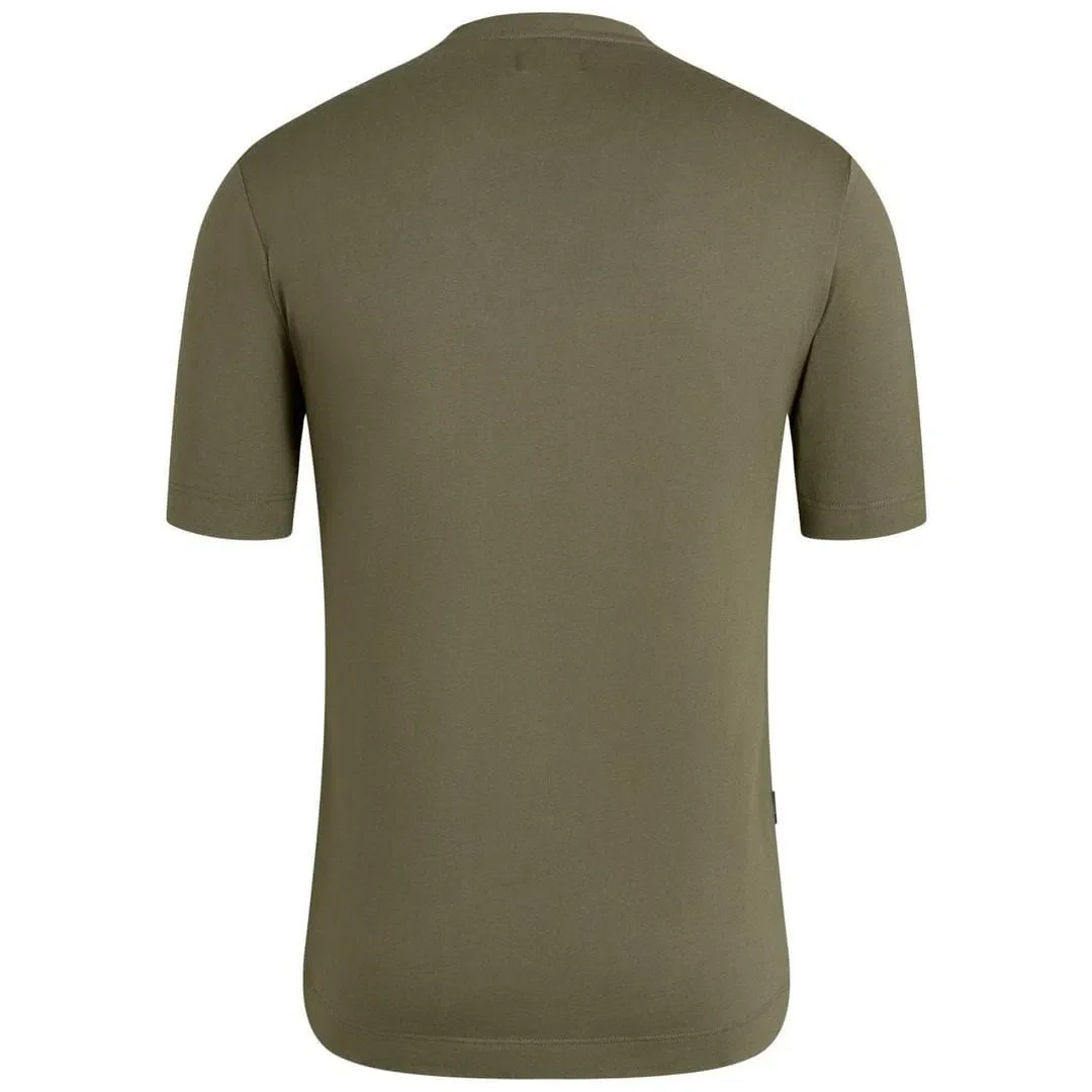 RAPHA Logo Tshirt - Dark Olive/Black - Image 2