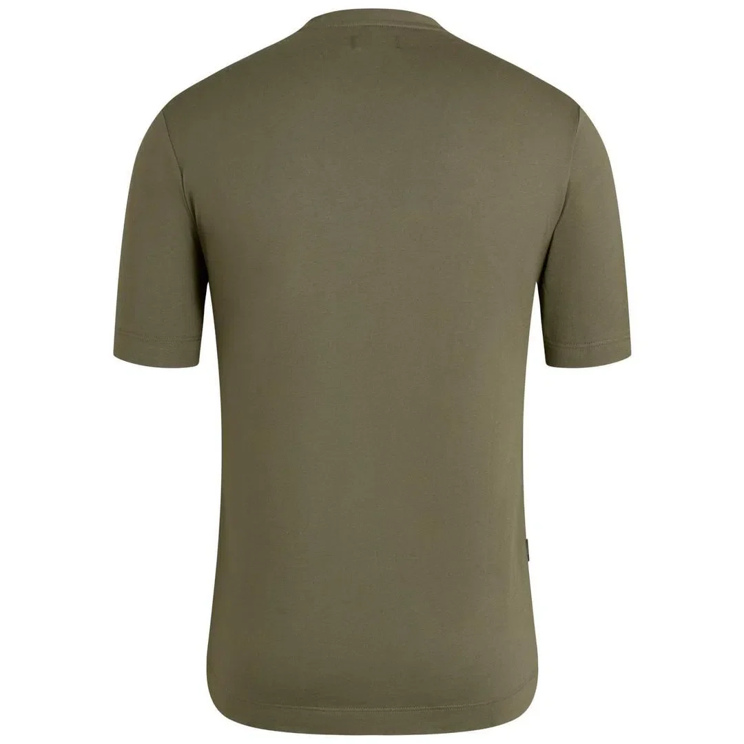 RAPHA Logo Tshirt - Dark Olive/Black - Image 4
