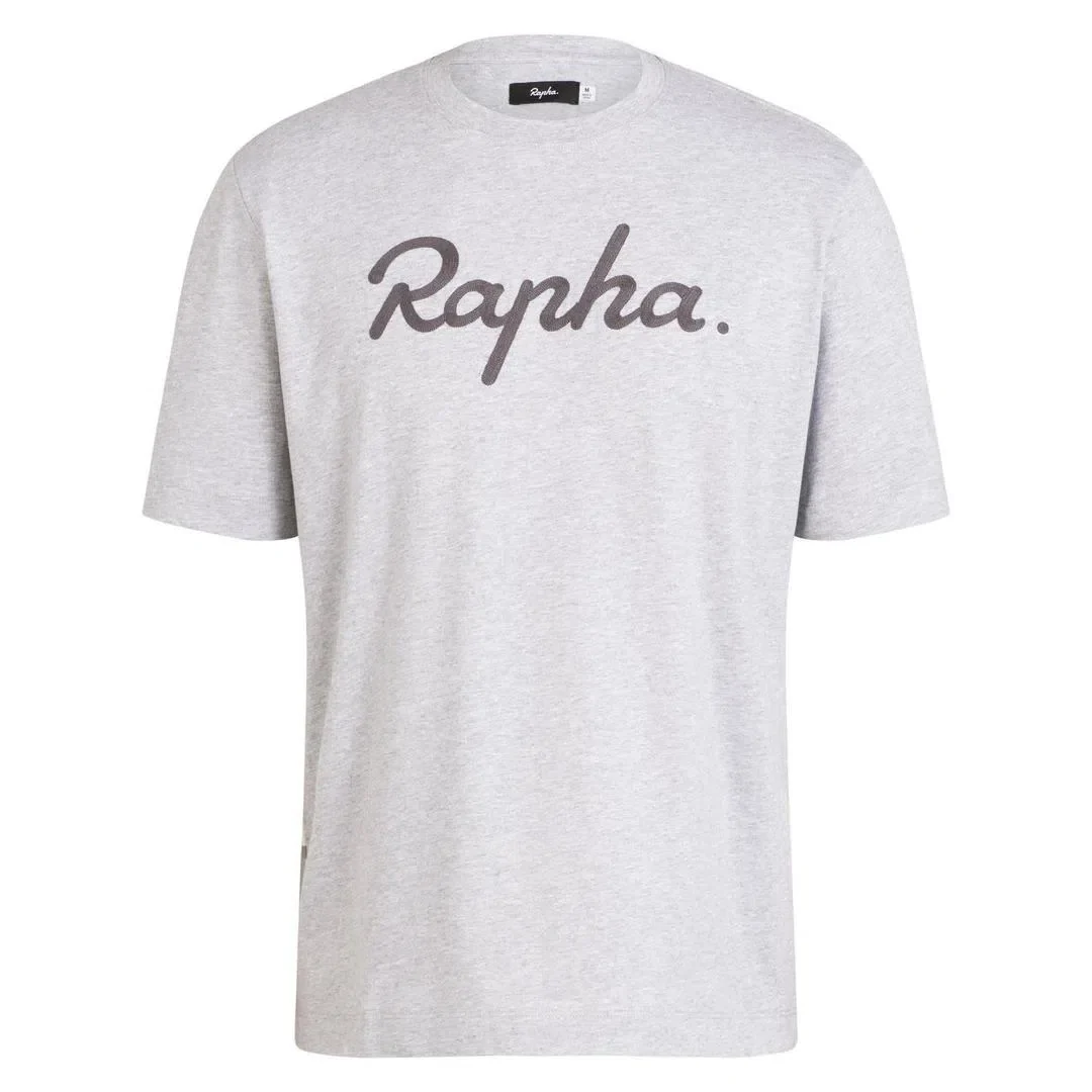RAPHA Logo Tshirt - Grey/ Dark Grey - Image 3
