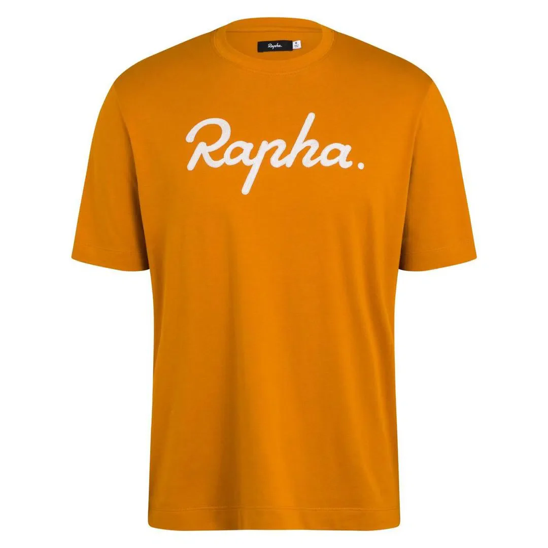 RAPHA Logo Tshirt - TCB Mustard - Image 3