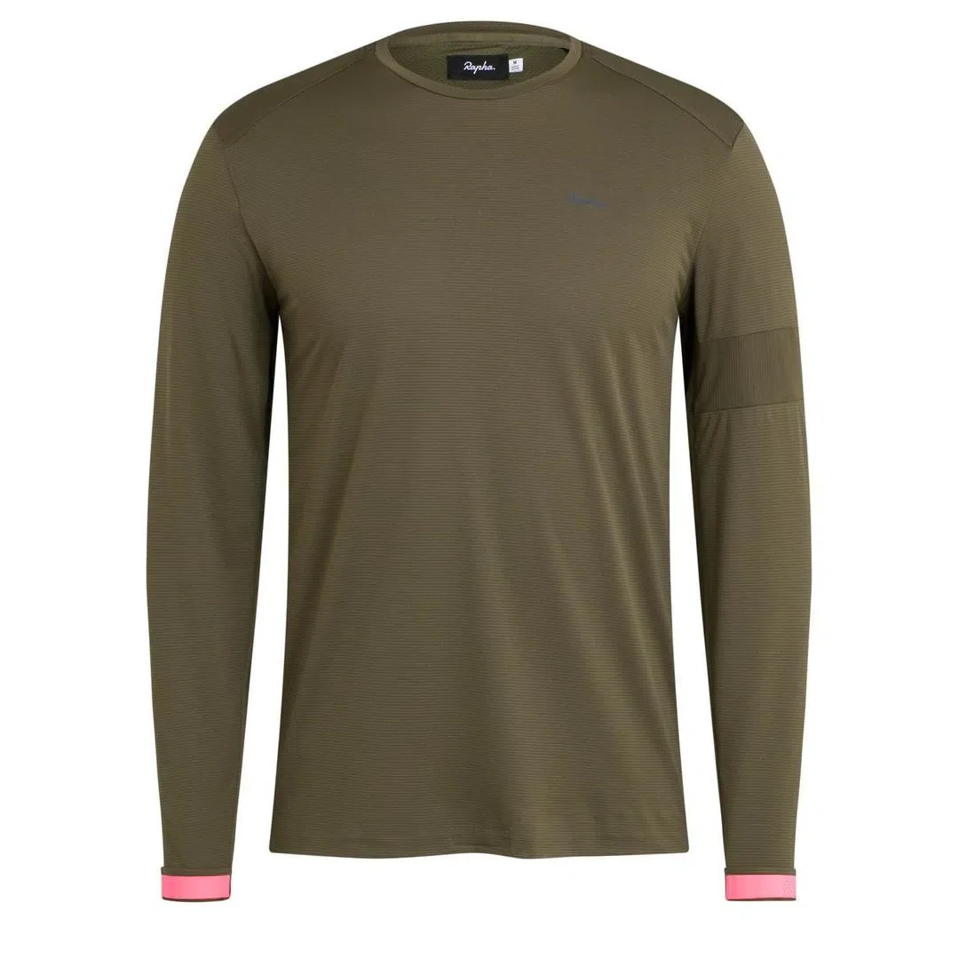 RAPHA Long Sleeve Technical Tshirt - OLN Green - Image 3