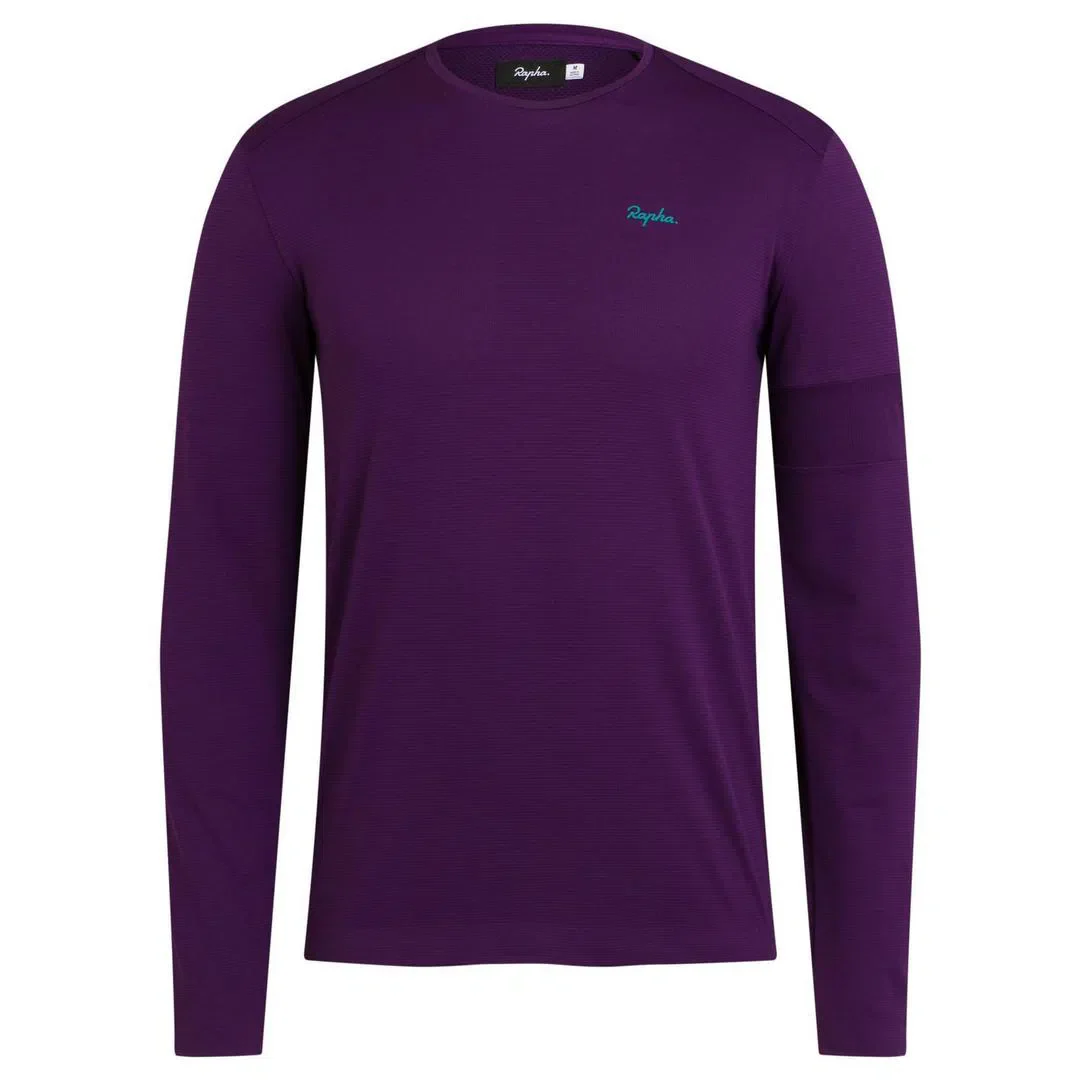RAPHA Long Sleeve Technical Tshirt - Dark Purple - Image 5