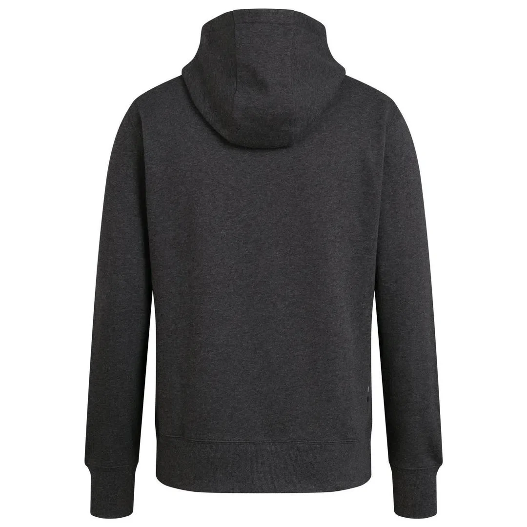 RAPHA Logo Pullover Hoodie - CHM Charcoal Marl/Black - Image 4