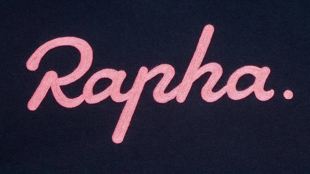 RAPHA Logo Pullover Hoodie - DNP Dark Navy/Pink - Image 3