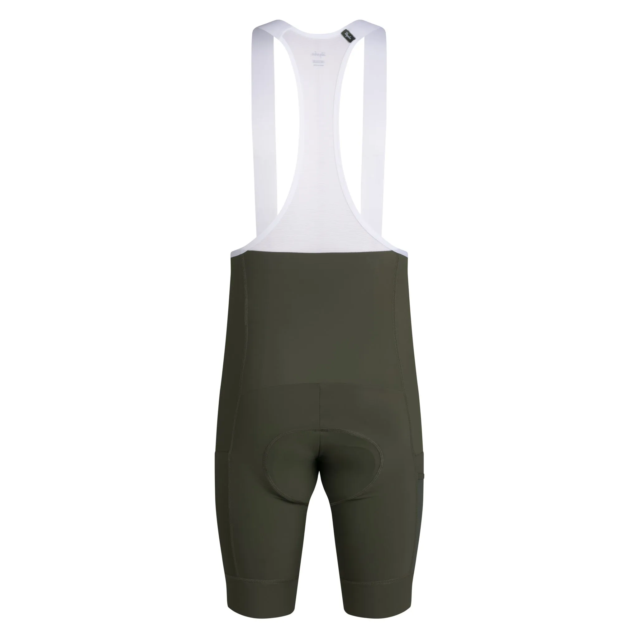 RAPHA Men's Brevet Element Cargo Bib Shorts - Dark Green/White - Image 2