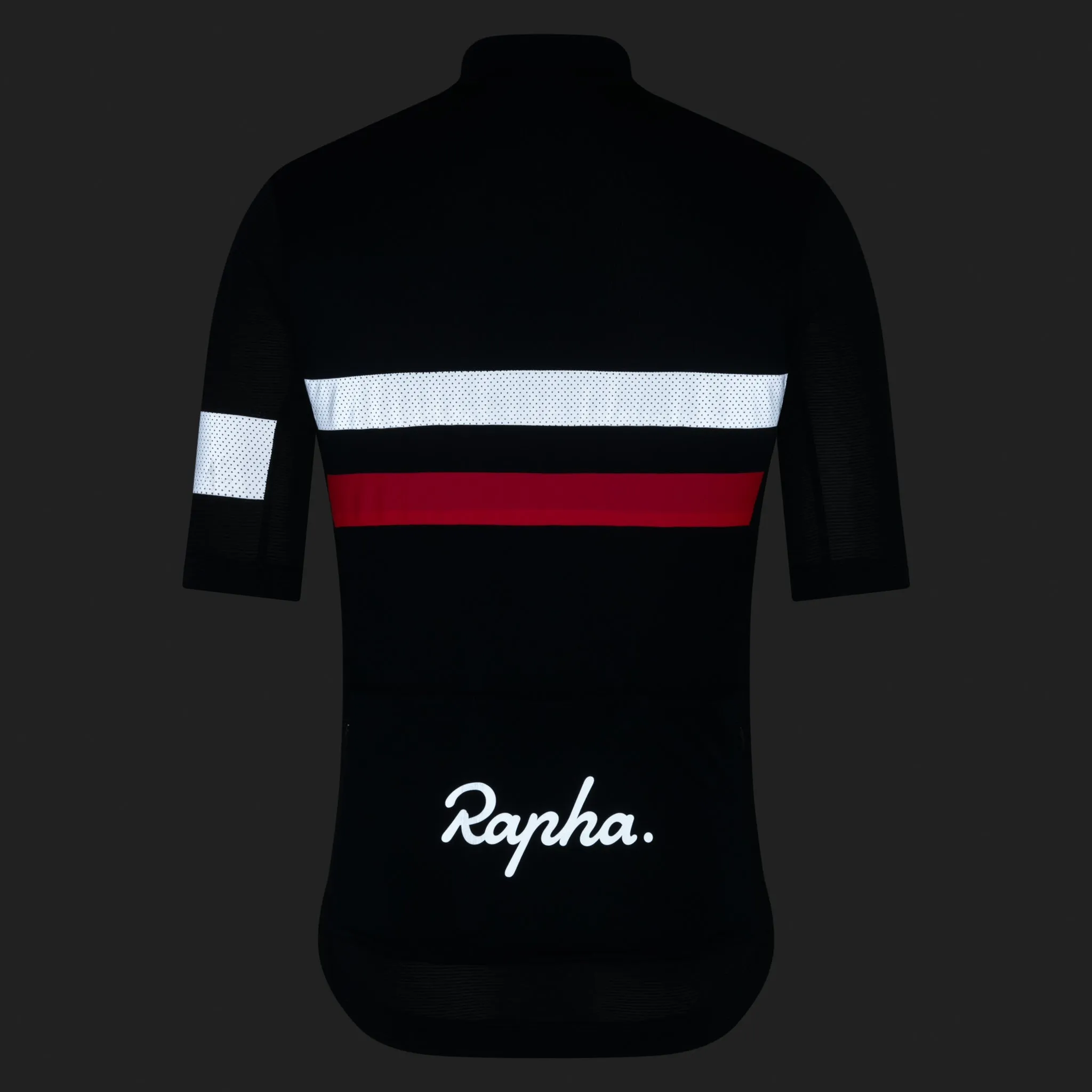 RAPHA Men's Brevet Lightweight Jersey - Dark Navy/Silver/High-Vis Pink - Image 4