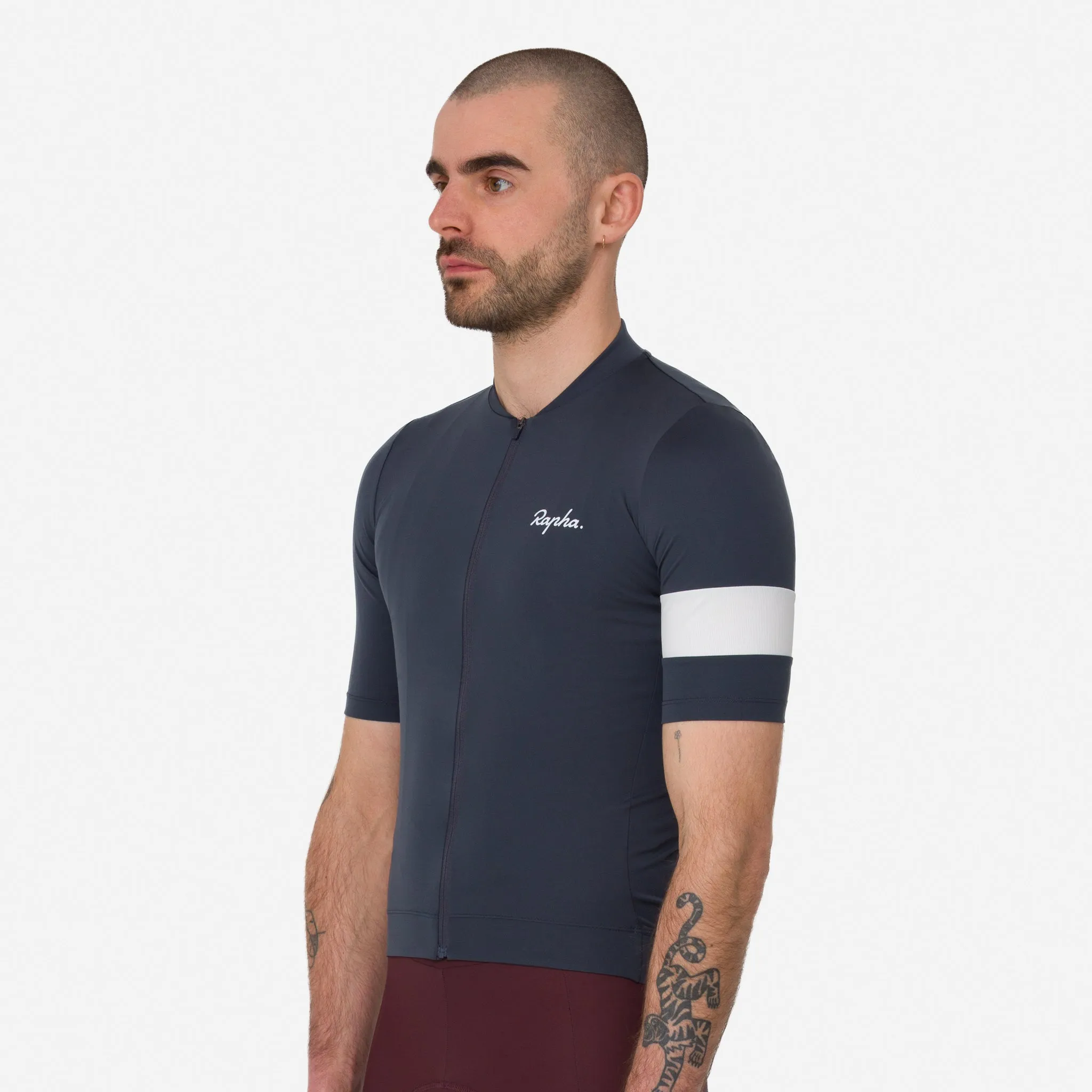 RAPHA Men's Core Jersey - Dark Grey/White - Image 4