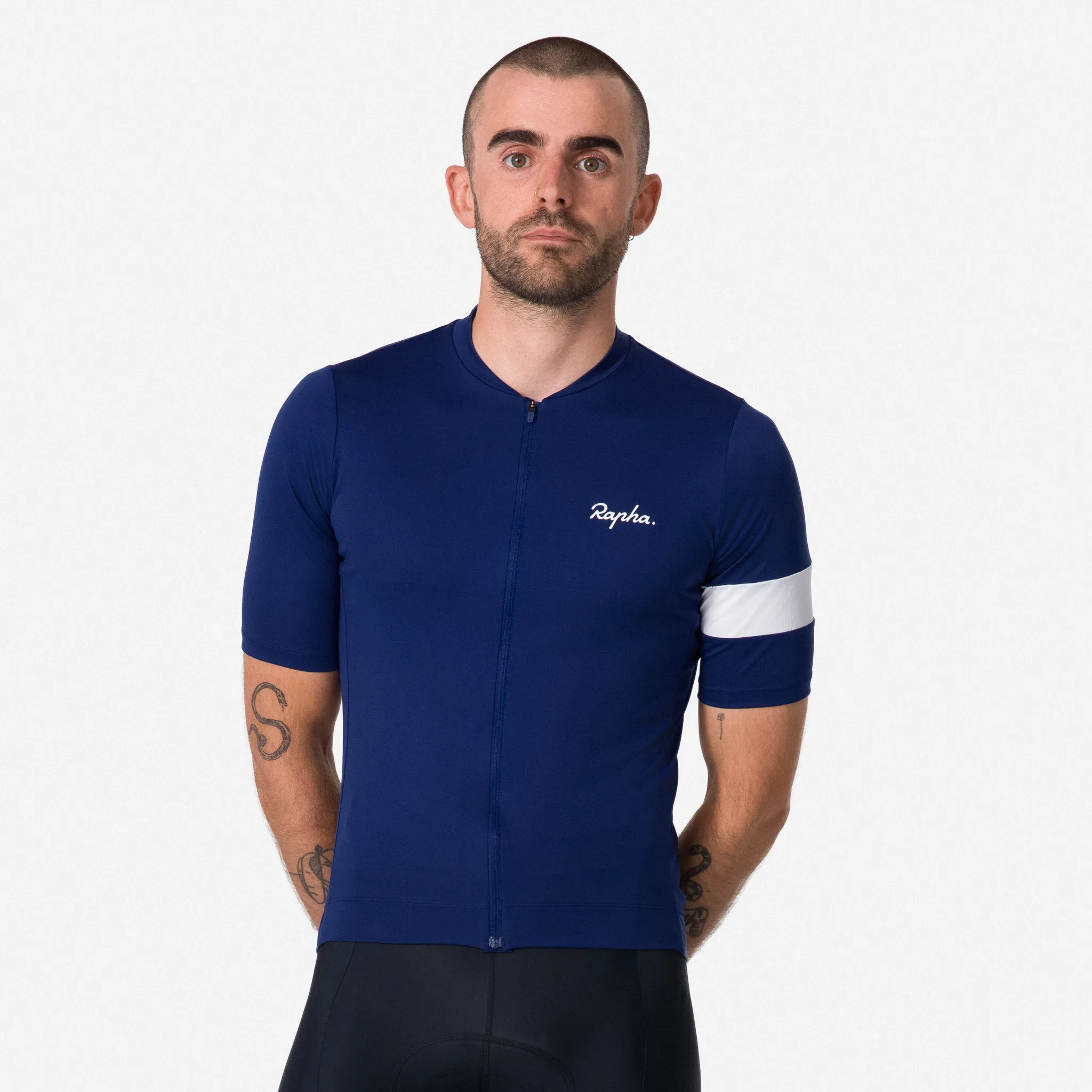 RAPHA Men's Core Jersey - Navy/White - Image 3
