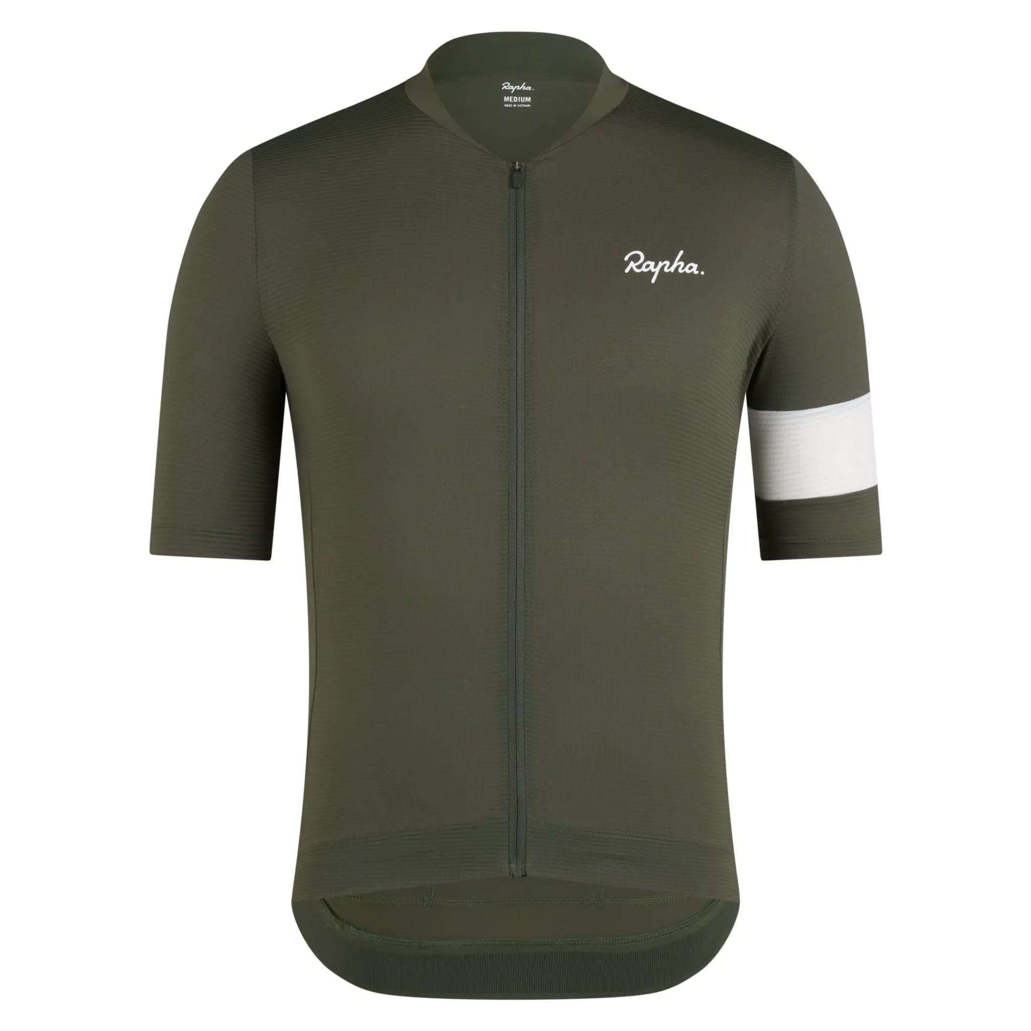 RAPHA Men's Core Lightweight Jersey - Dark Green/White