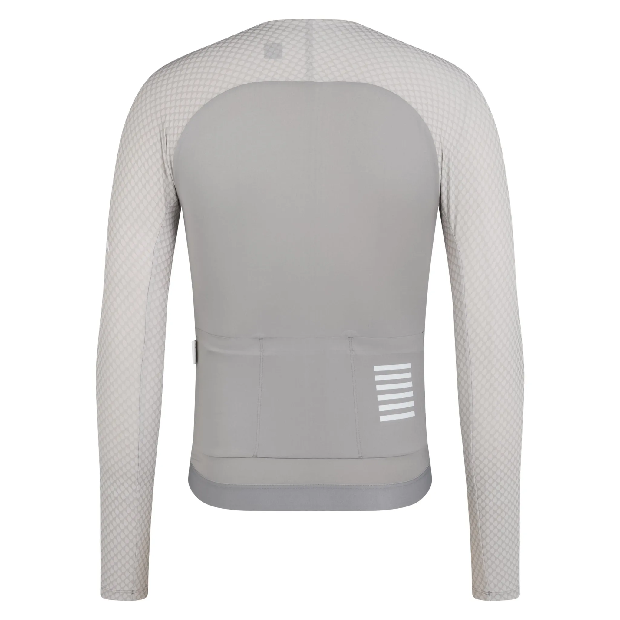 RAPHA Men's Pro Team Long Sleeve Aero Jersey - Smoky Silver/White - Image 2