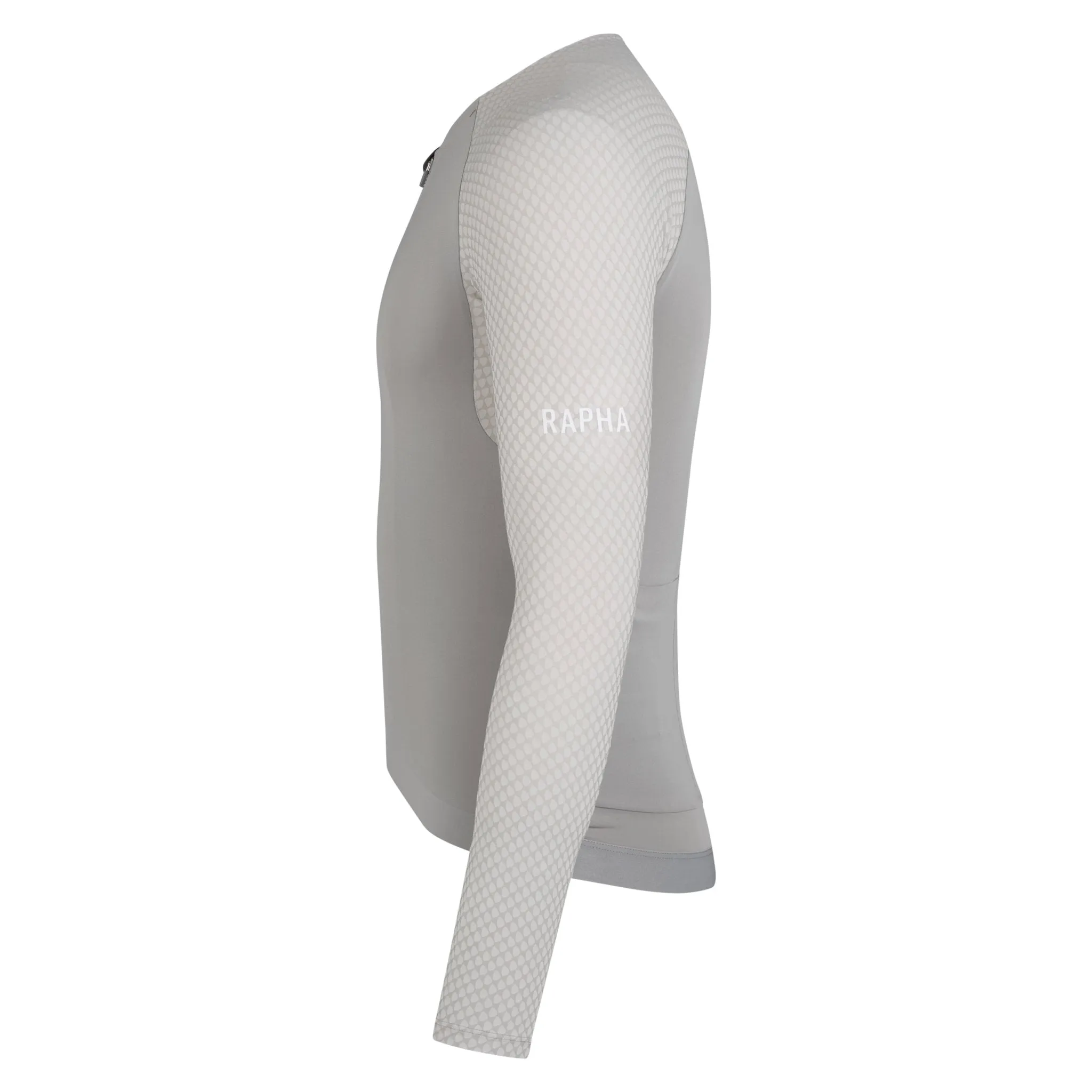 RAPHA Men's Pro Team Long Sleeve Aero Jersey - Smoky Silver/White - Image 3