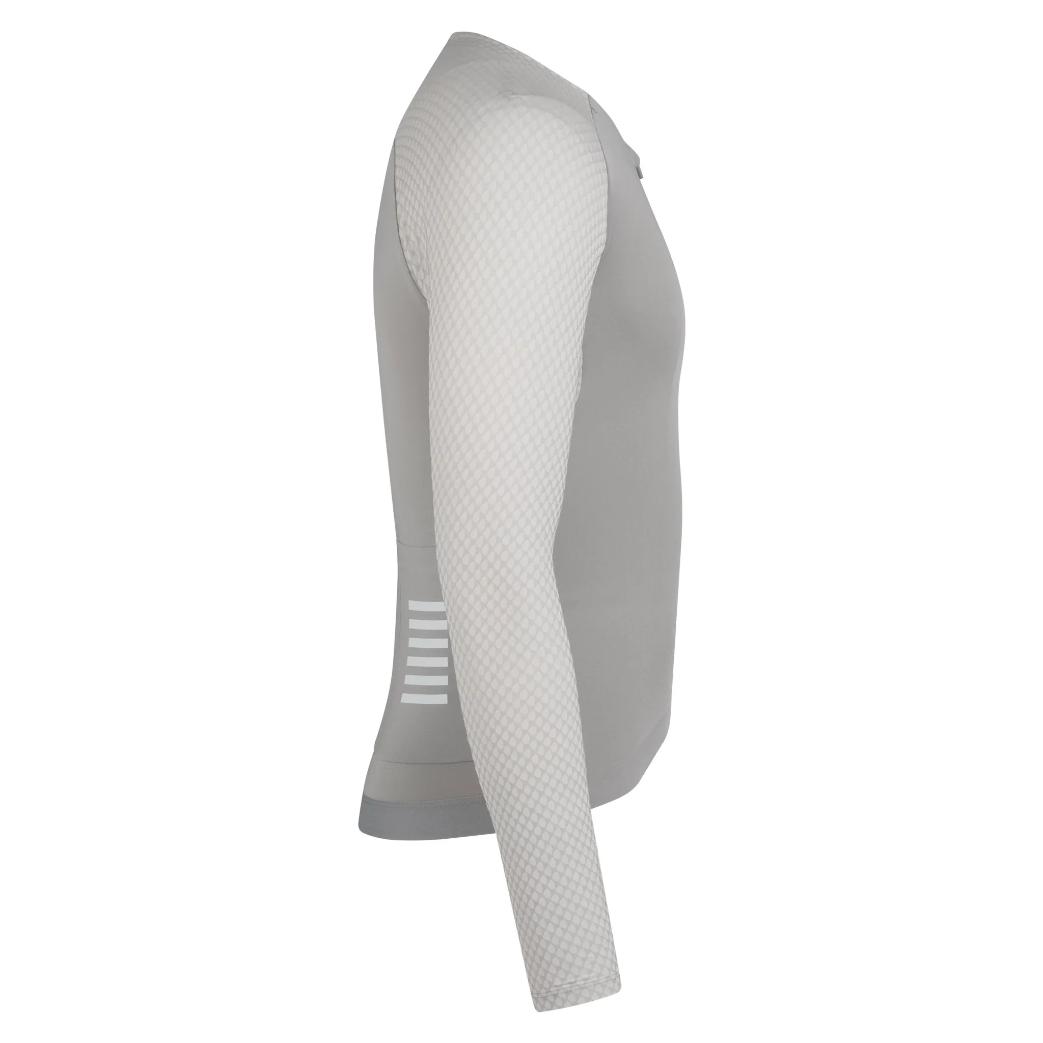 RAPHA Men's Pro Team Long Sleeve Aero Jersey - Smoky Silver/White - Image 4