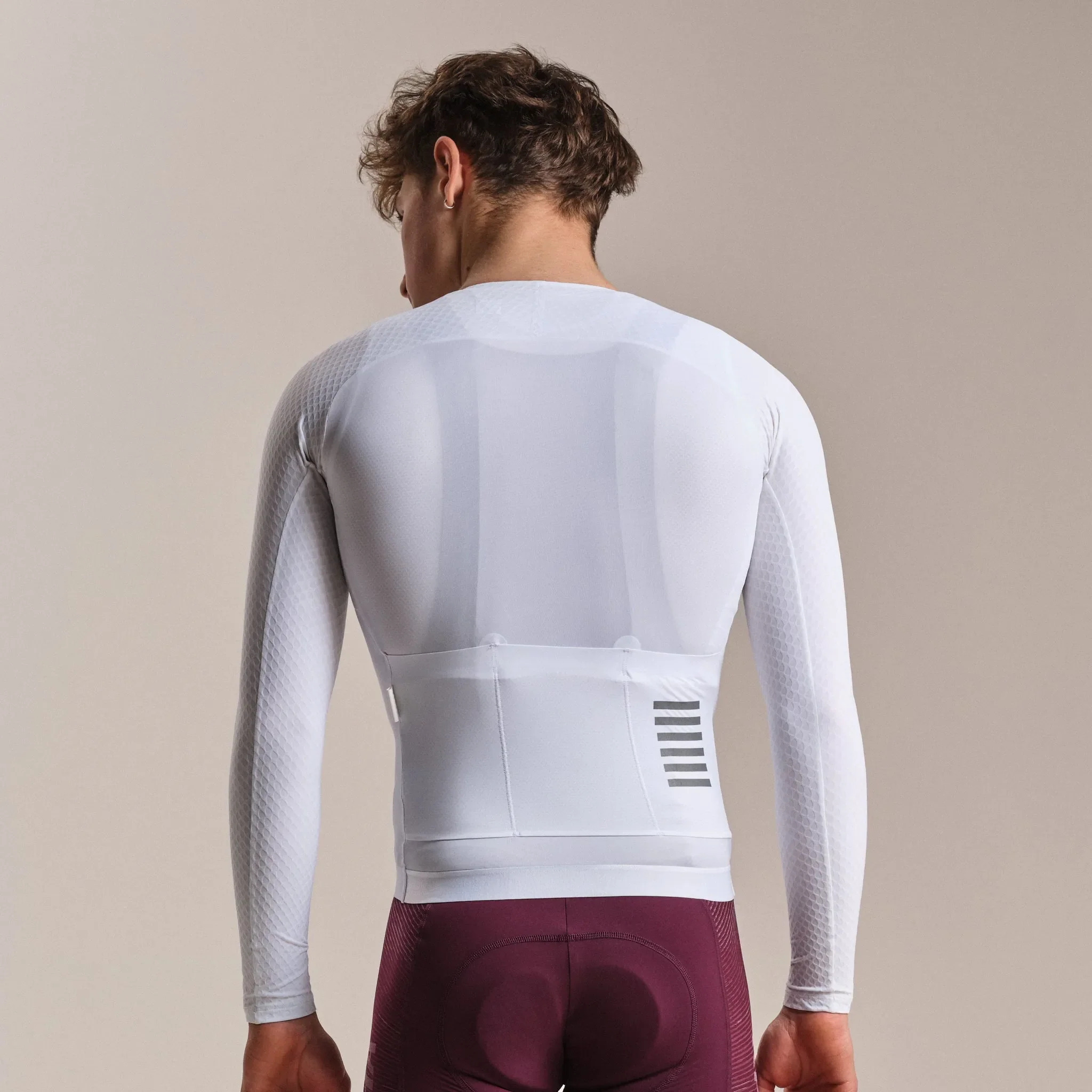 RAPHA Men's Pro Team Long Sleeve Aero Jersey - White/White - Image 2