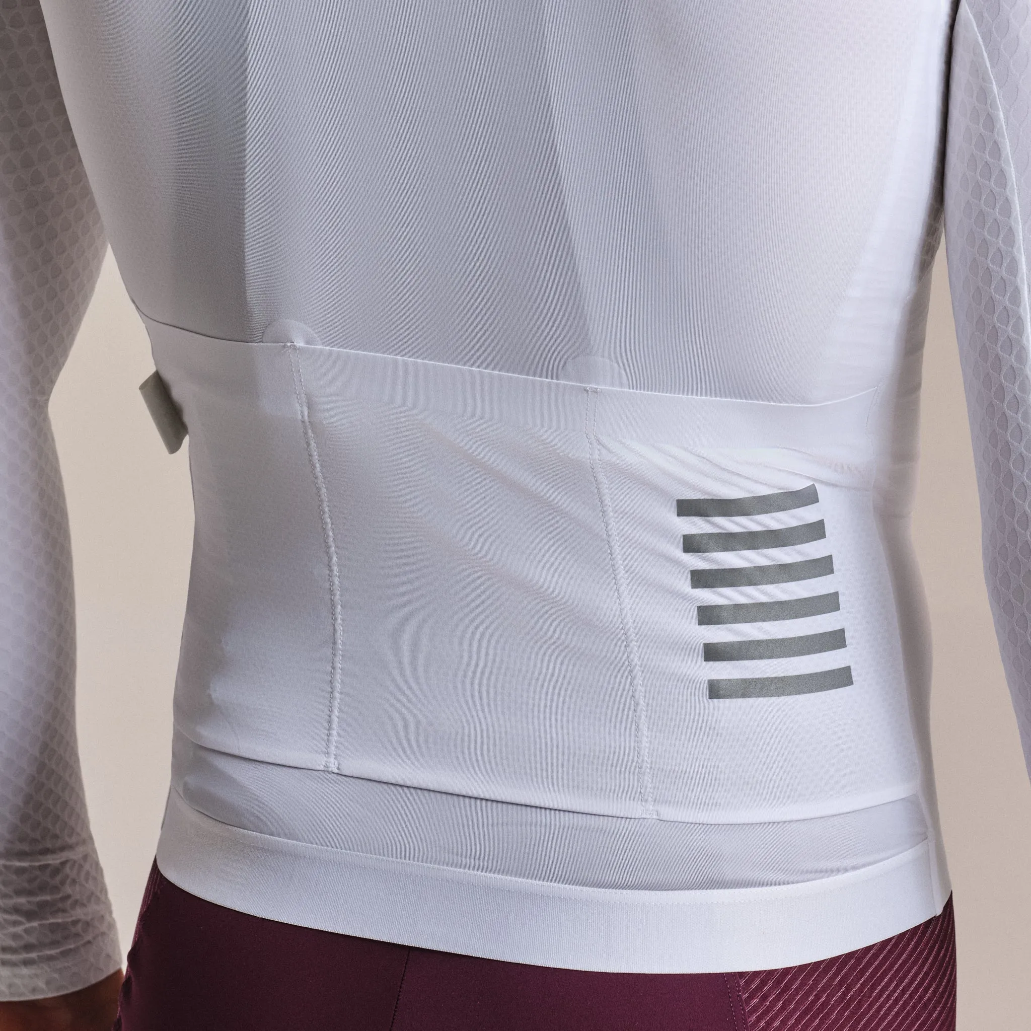RAPHA Men's Pro Team Long Sleeve Aero Jersey - White/White - Image 3