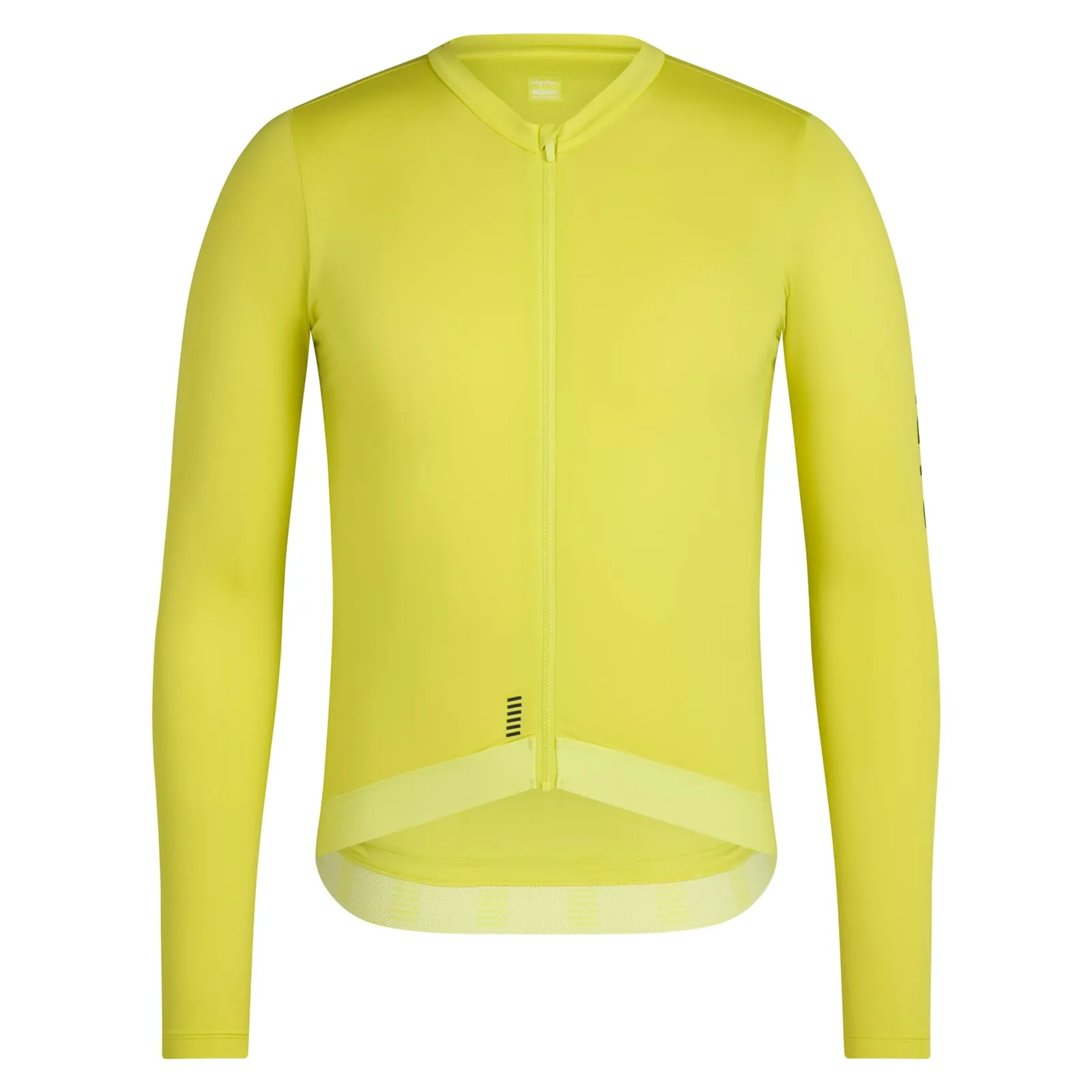 RAPHA Pro Team Long Sleeve Lightweight Jersey III - CIT Chartreuse/Black