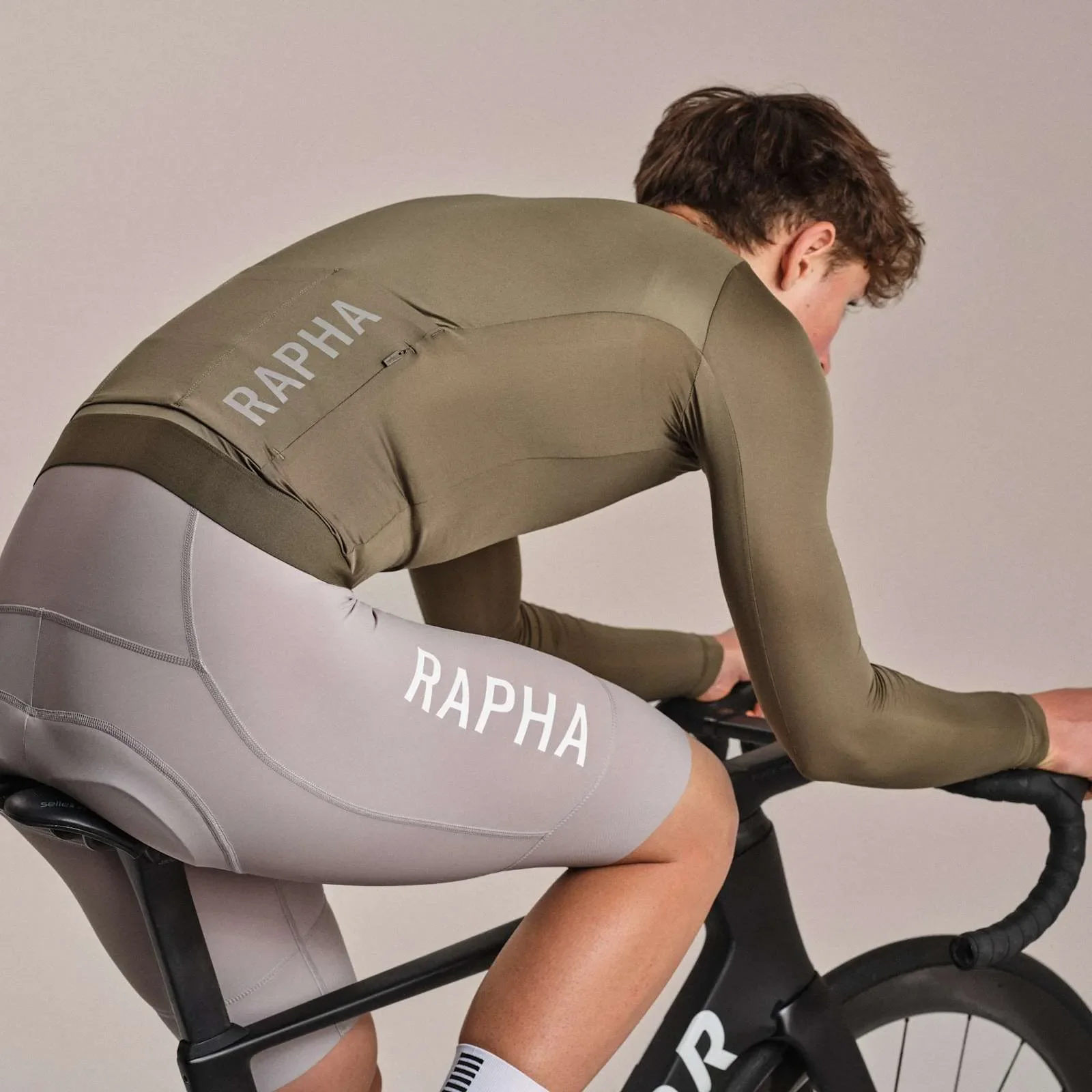 RAPHA Pro Team Long Sleeve Lightweight Jersey III - GSS Moss Green/Smoky Silver - Image 6
