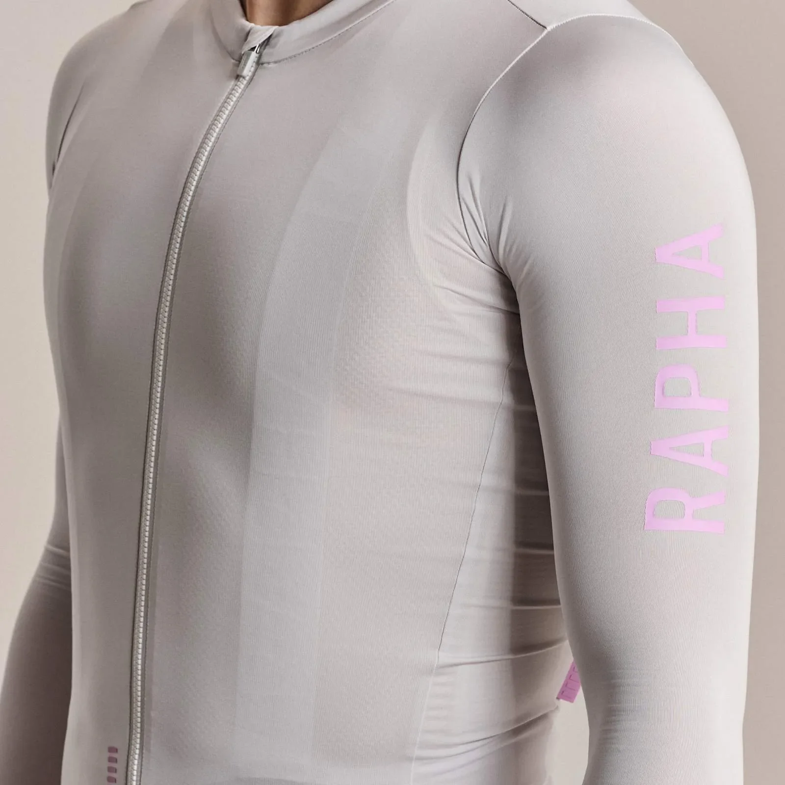 RAPHA Pro Team Long Sleeve Lightweight Jersey III - SQU Silver/Quartz - Image 5