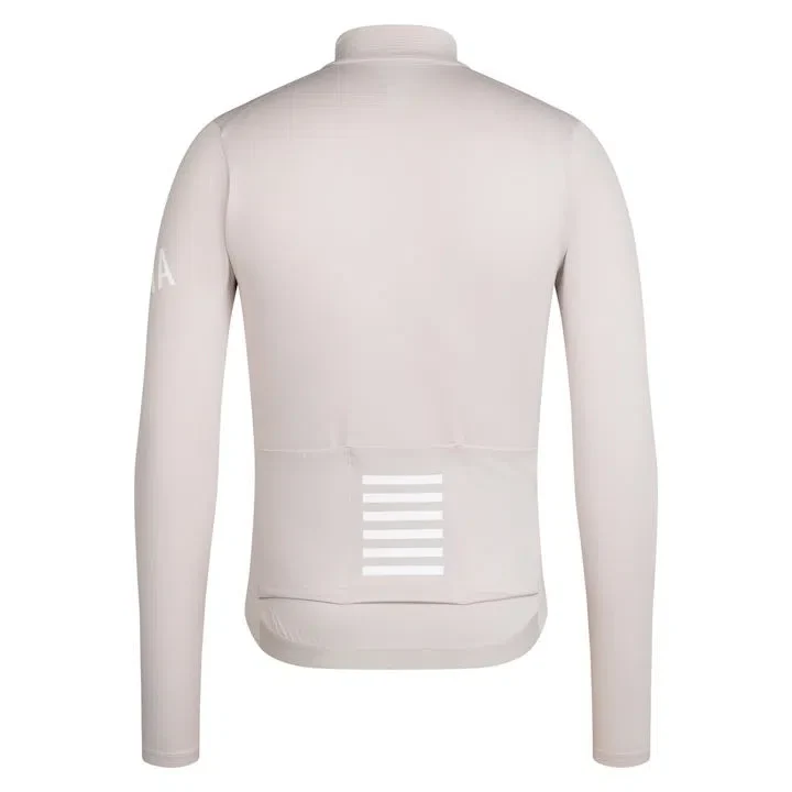 RAPHA Pro Team Long Sleeve Midweight Jersey - SGA Silver Gray/White Alyssum - Image 2