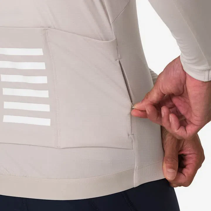RAPHA Pro Team Long Sleeve Midweight Jersey - SGA Silver Gray/White Alyssum - Image 5