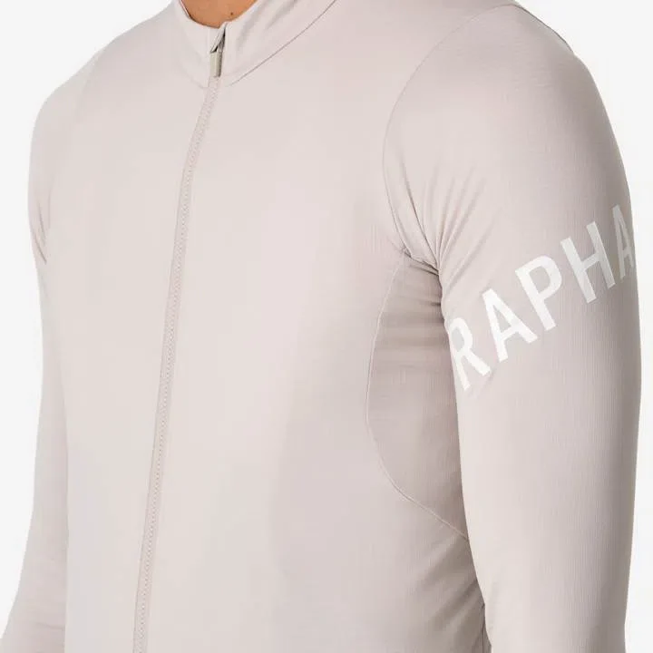 RAPHA Pro Team Long Sleeve Midweight Jersey - SGA Silver Gray/White Alyssum - Image 6