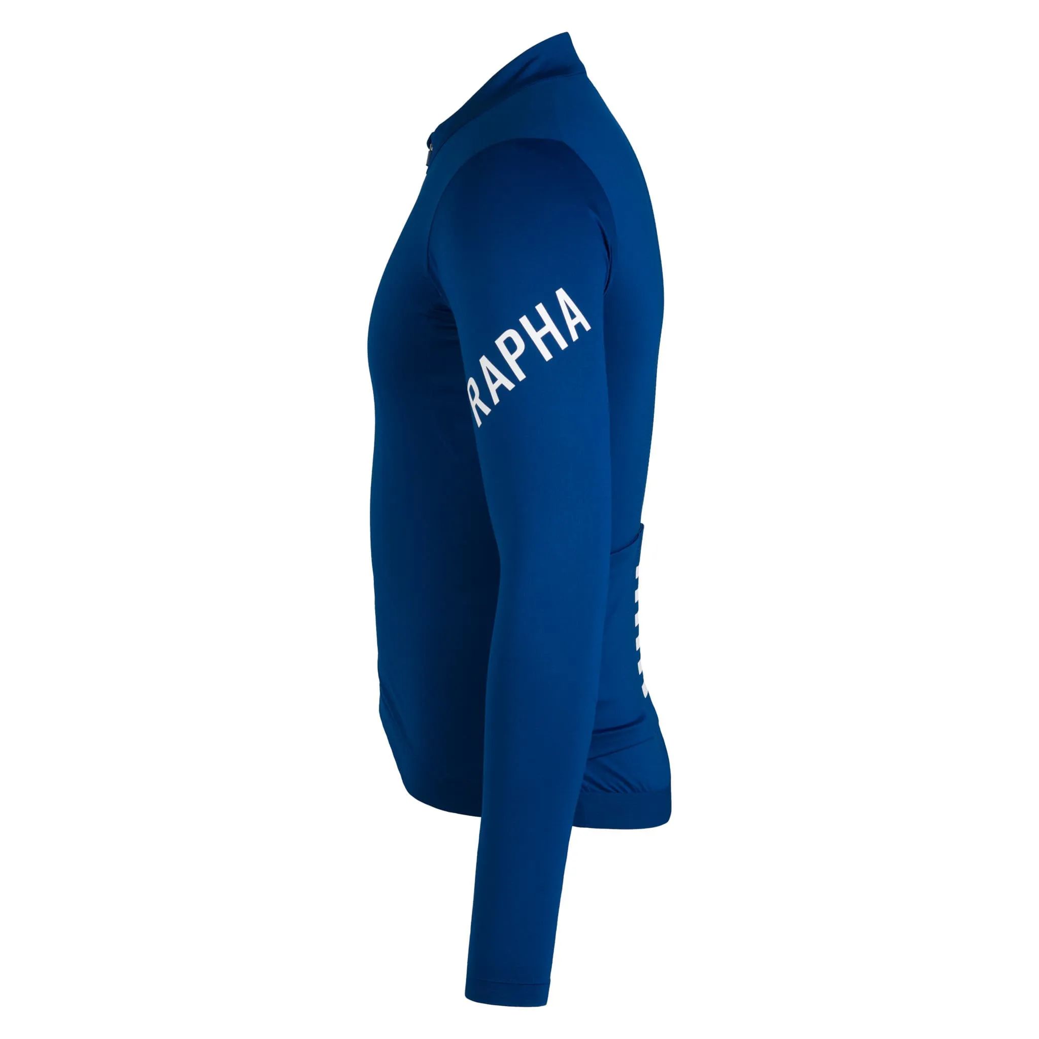 RAPHA Men's Pro Team Long Sleeve Midweight Jersey - Fossil Blue/White - Image 3
