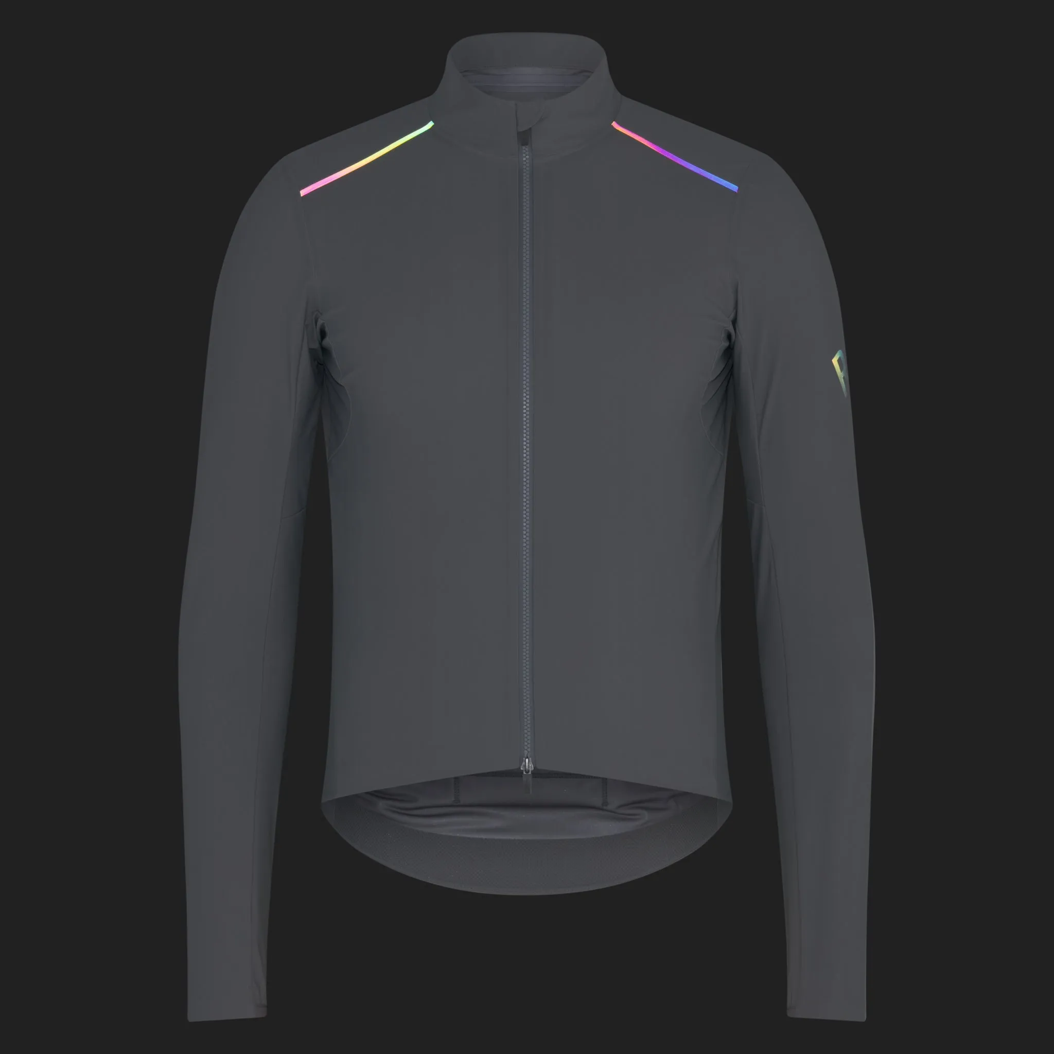 RAPHA Men's Pro Team Long Sleeve Shadow Jersey - Smoky Silver/Rainbow Reflective - Image 3