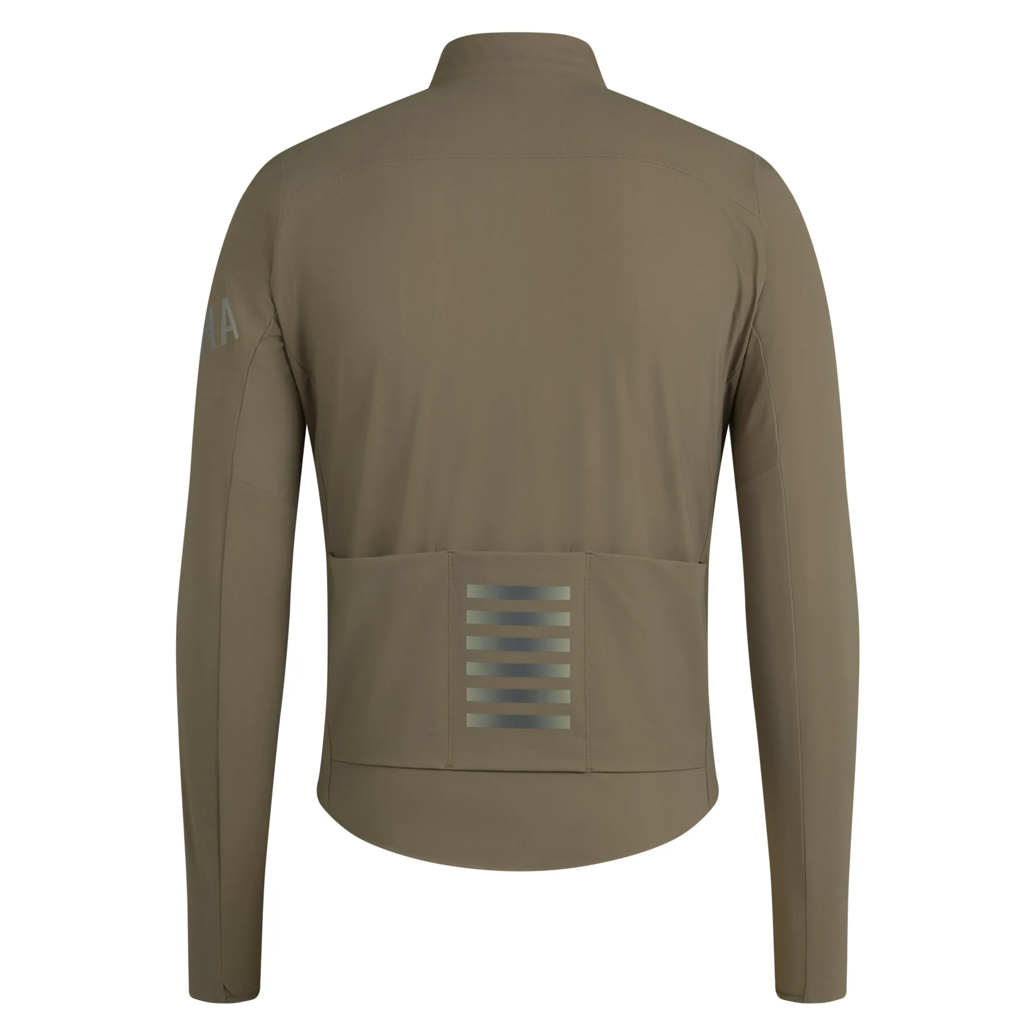 RAPHA Men's Pro Team Long Sleeve Shadow Jersey - Verde Musgo/Blanco - Image 2