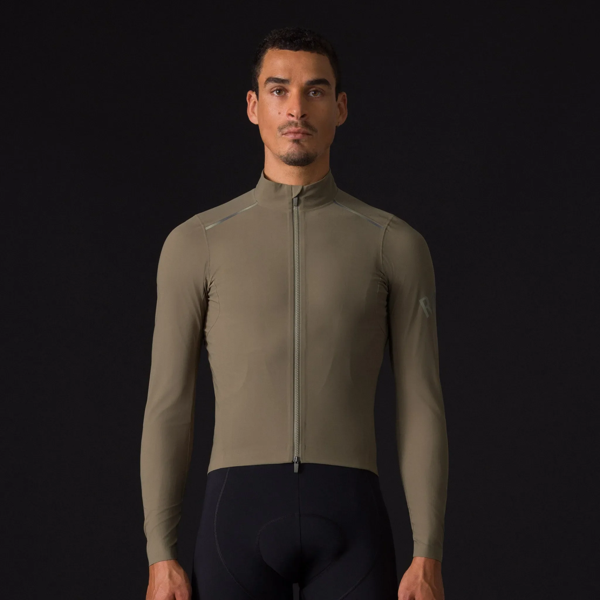 RAPHA Men's Pro Team Long Sleeve Shadow Jersey - Verde Musgo/Blanco - Image 3