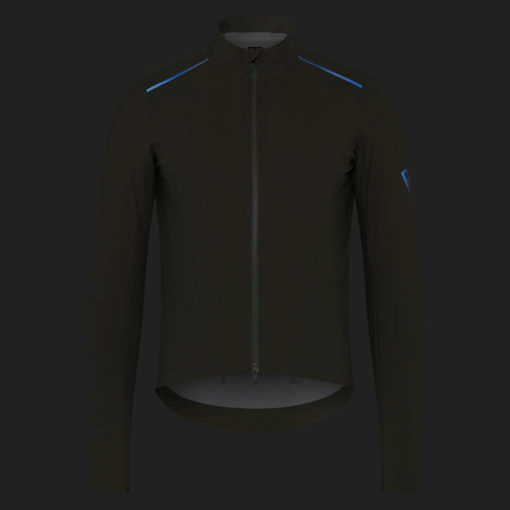 RAPHA Men's Pro Team Long Sleeve Shadow Jersey - Verde Musgo/Blanco - Image 7