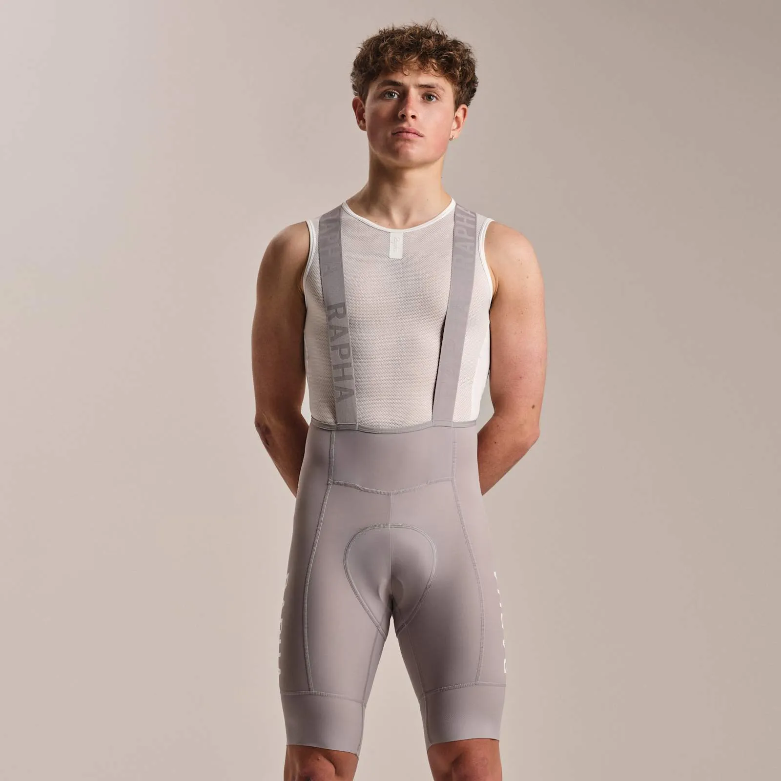 RAPHA  Men's Pro Team Training Bib Shorts II Regular - Smoky Silver/Smoky Silver - Image 3