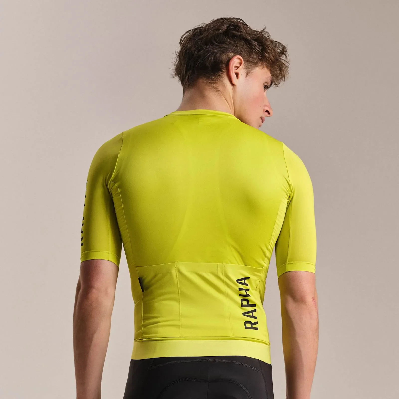 RAPHA Men's Pro Team Training Jersey III - Chartreuse/Black - Image 4