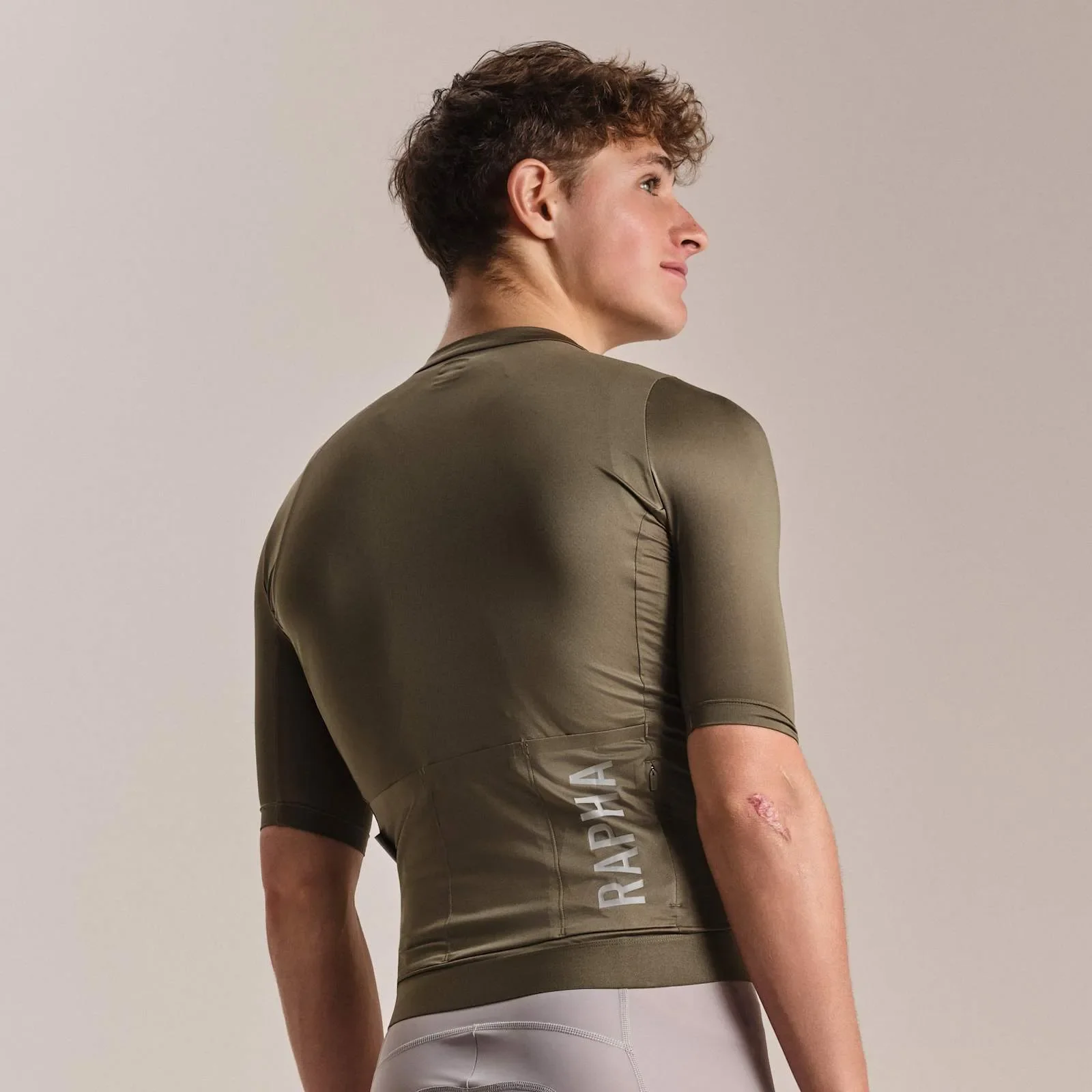 RAPHA Men's Pro Team Training Jersey III - Moss Green/Smoky Silver - Image 4