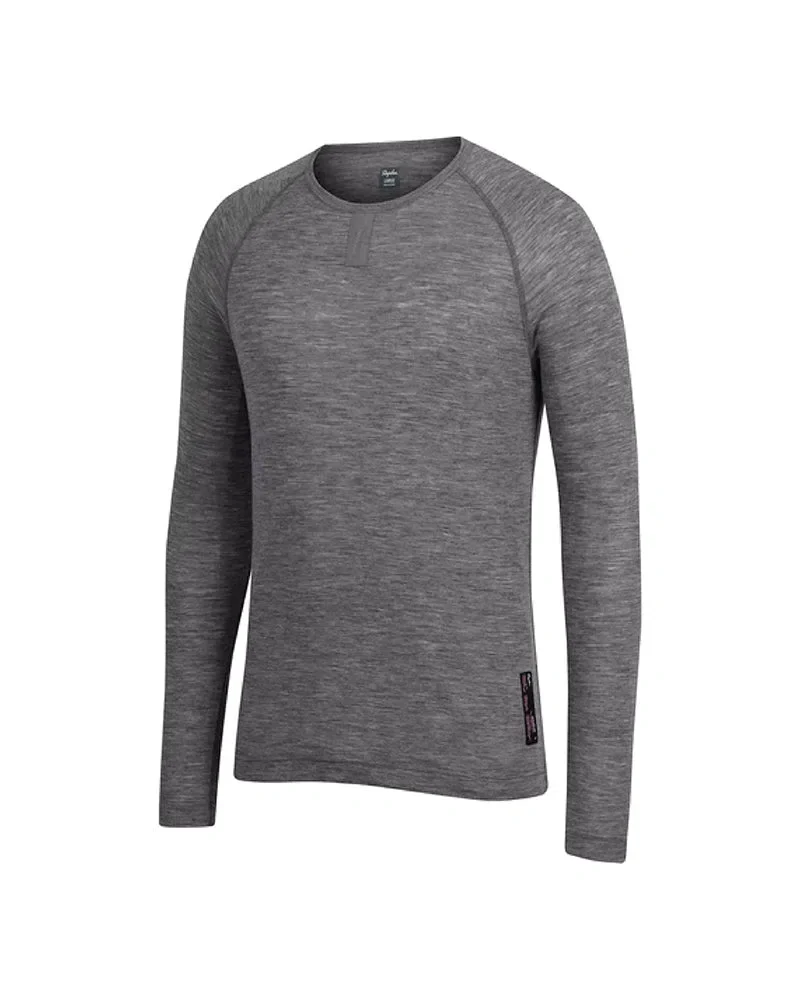 RAPHA Merino Base Layer Long Sleeve - Grey - Image 3