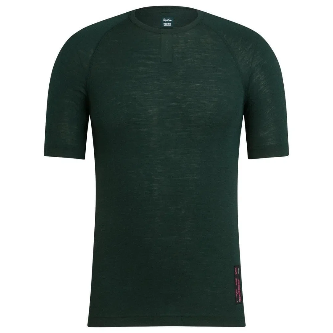 RAPHA Merino Base Layer Short Sleeve AW2023 - Dark Green SCA