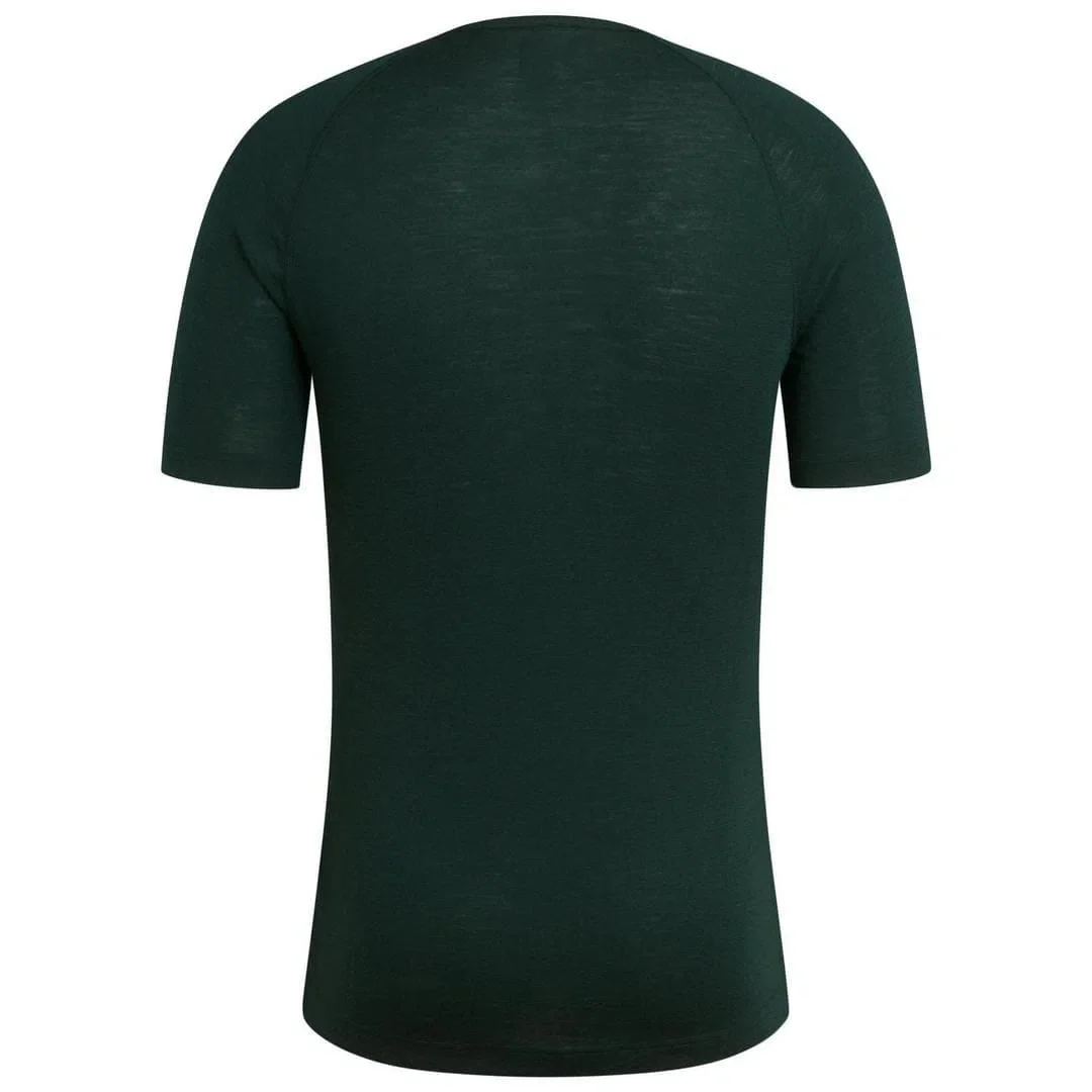 RAPHA Merino Base Layer Short Sleeve AW2023 - Dark Green SCA - Image 2