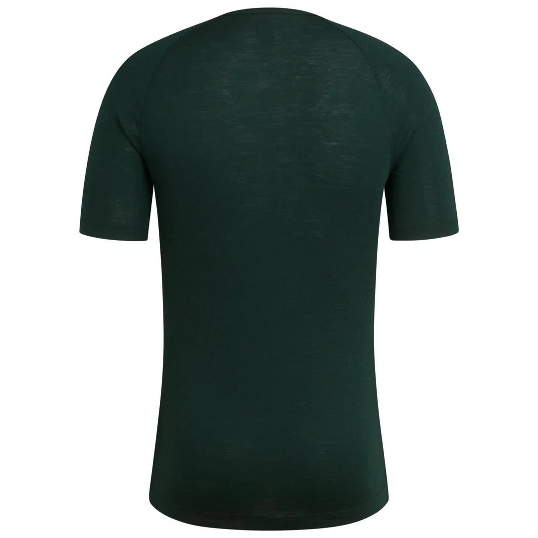RAPHA Merino Base Layer Short Sleeve AW2023 - Dark Green SCA - Image 4