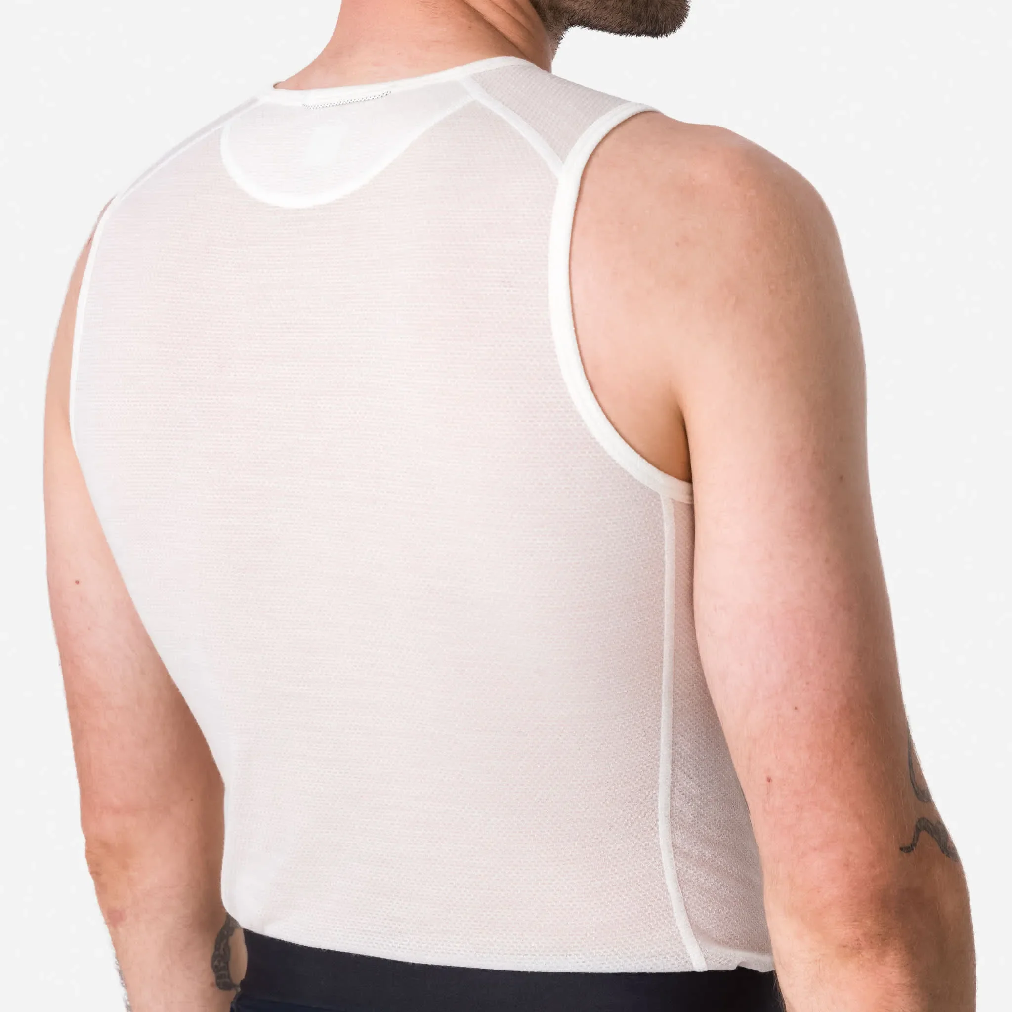 RAPHA Merino Lightweight Base Layer Sleeveless - Cream White - Image 4