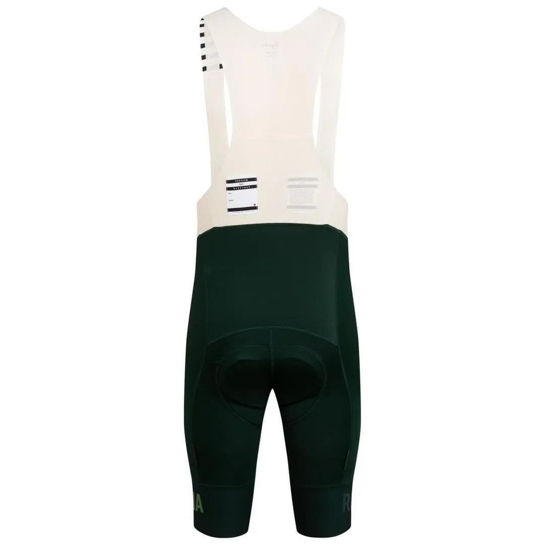 RAPHA Pro Team Bib Shorts II Long - SBC Dark Green/Off White - Image 3