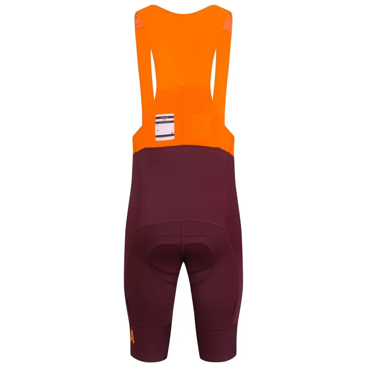RAPHA Pro Team Bib Shorts II Long - WVO Wine/Bright Orange - Image 2