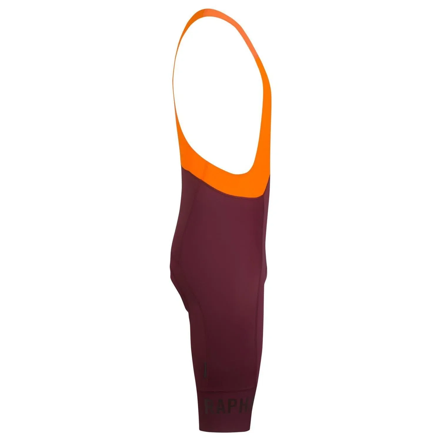 RAPHA Pro Team Bib Shorts II Long - WVO Wine/Bright Orange - Image 6